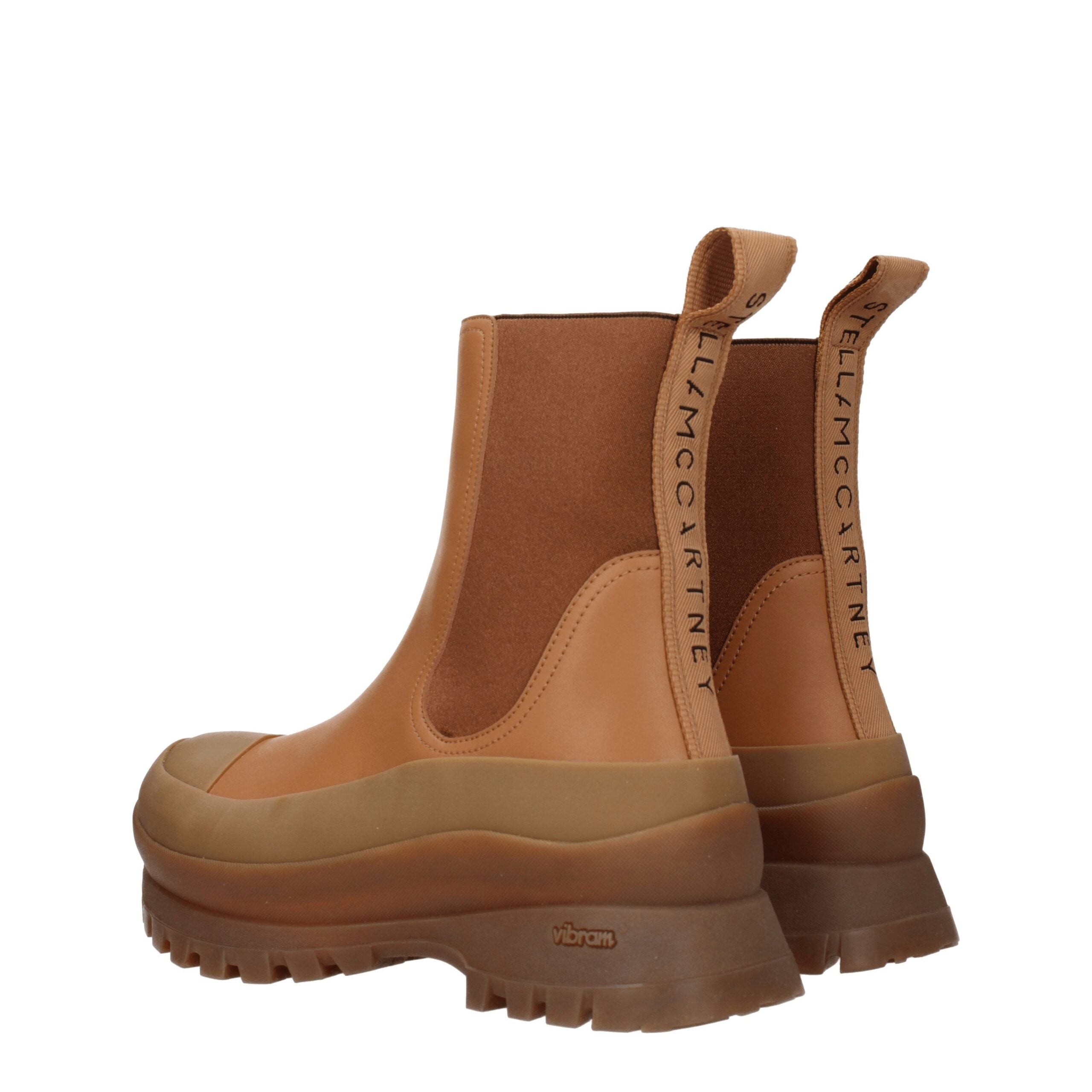 Stella McCartney Brown Leather Ankle Women's Boots