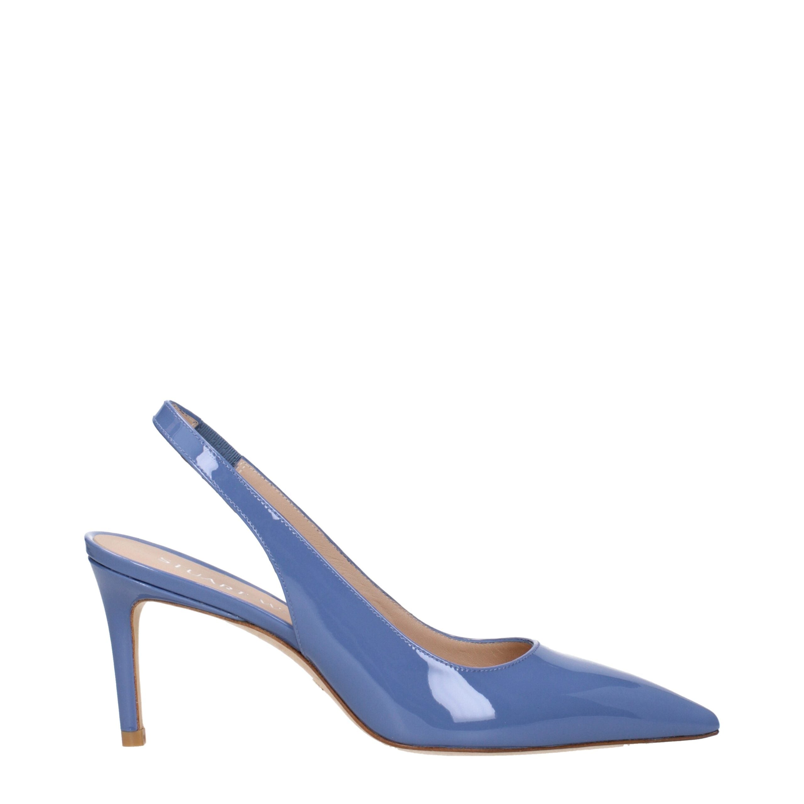 Stuart Weitzman Light Blue Leather High Heel Women's Pumps