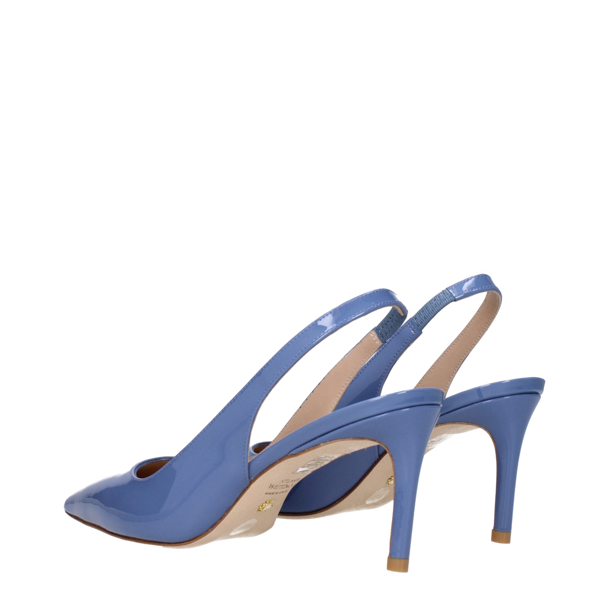Stuart Weitzman Light Blue Leather High Heel Women's Pumps