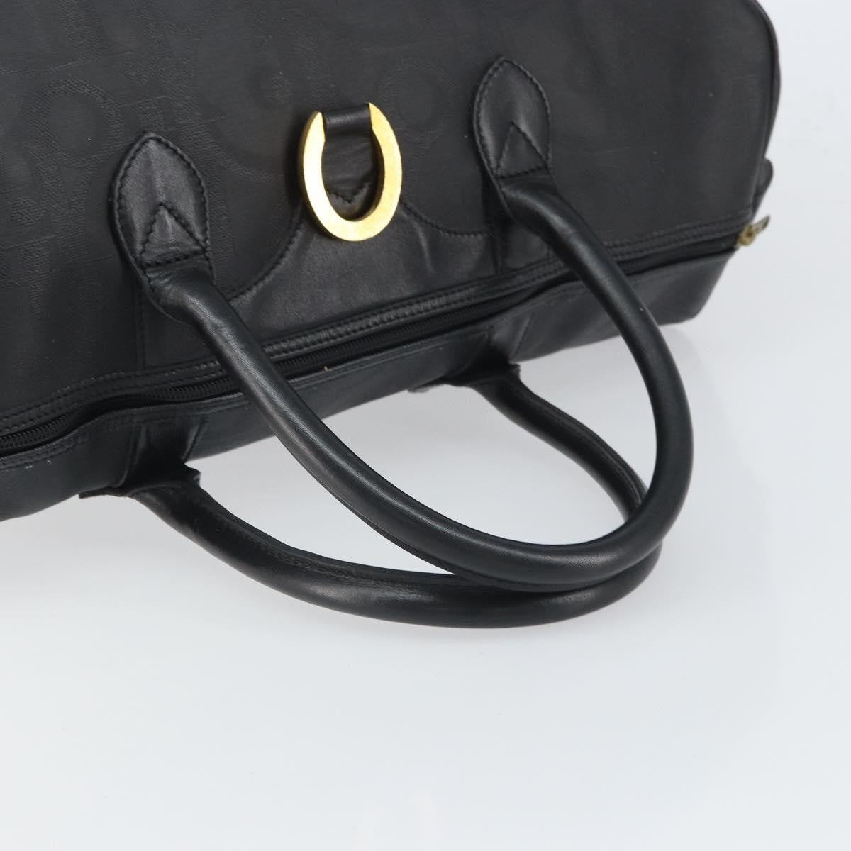 Christian Dior Vintage Trotter Boston Canvas Black Canvas Travel Bag Bag (Pre-Owned)
