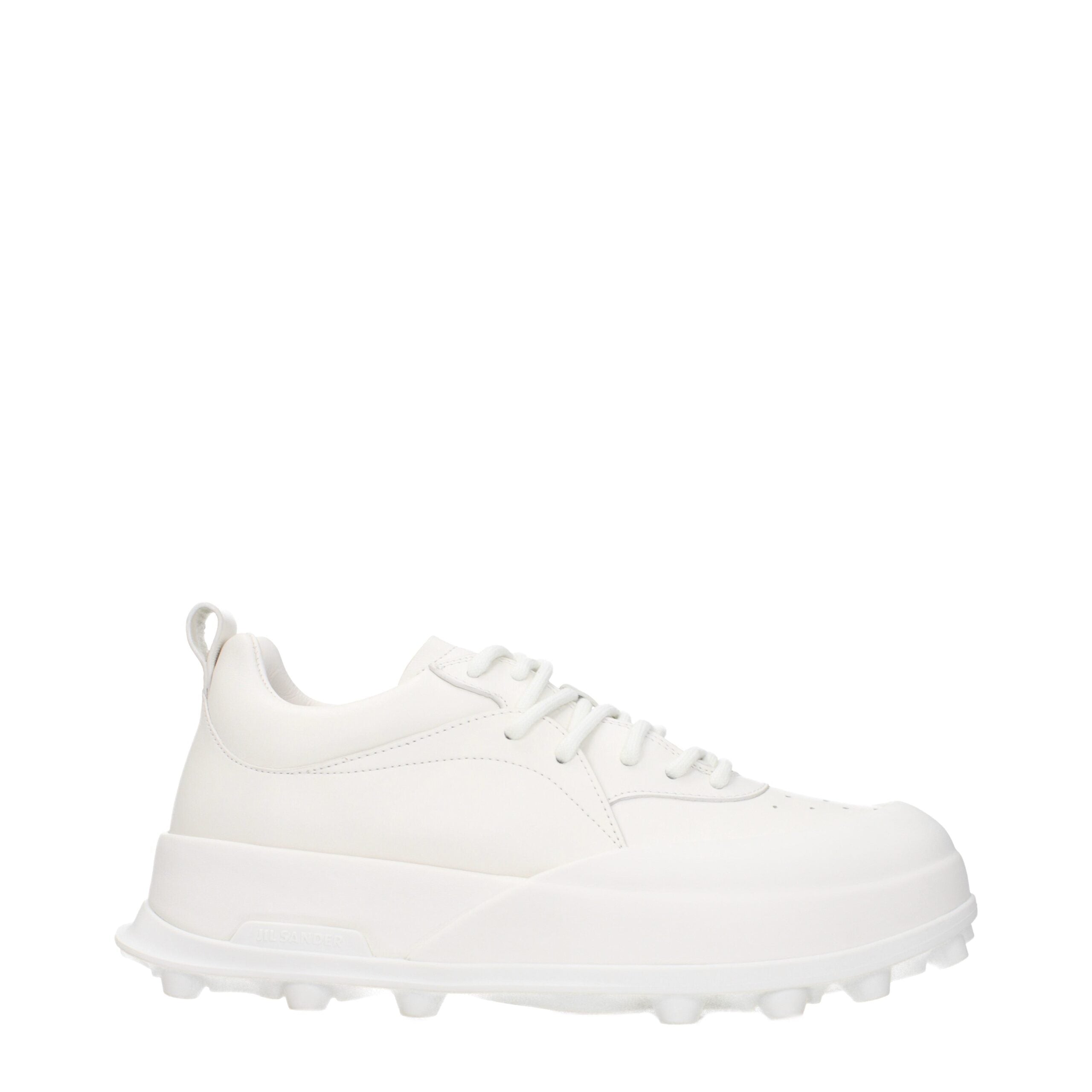 Jil Sander White Leather Men's Sneakers