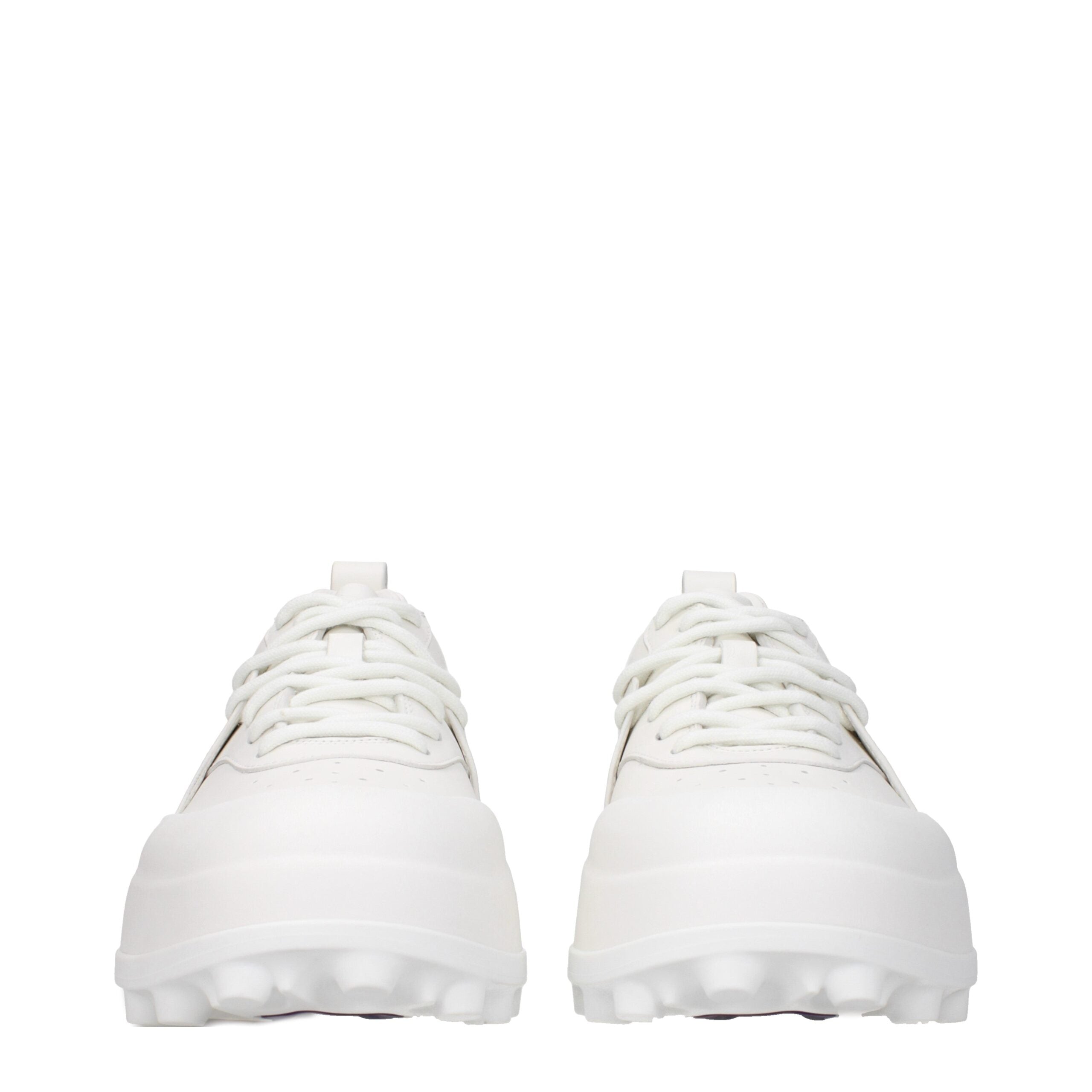 Jil Sander White Leather Men's Sneakers