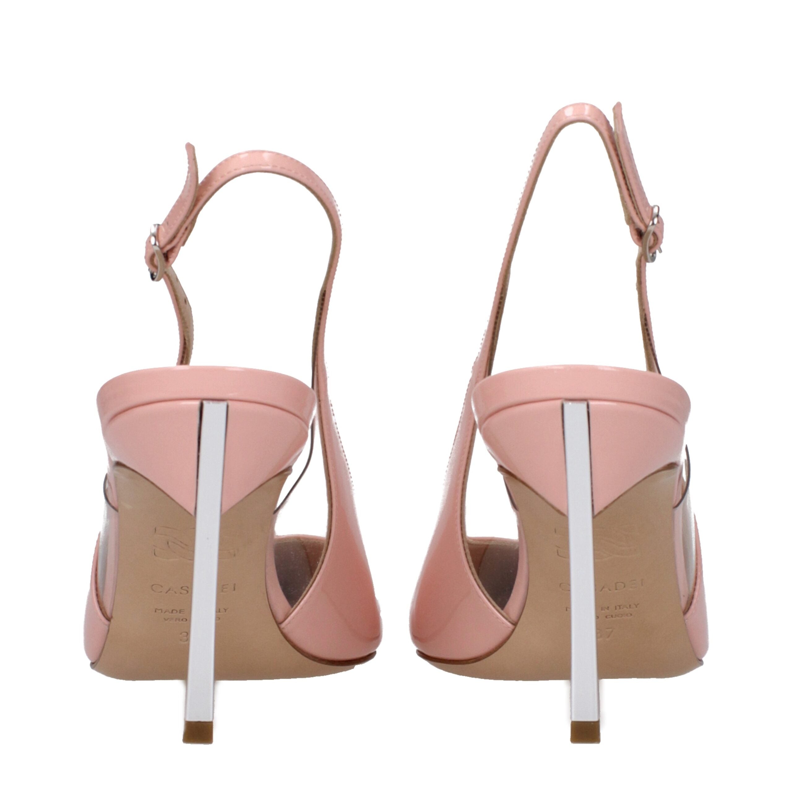 Casadei Pink Leather High Heel Women's Pumps