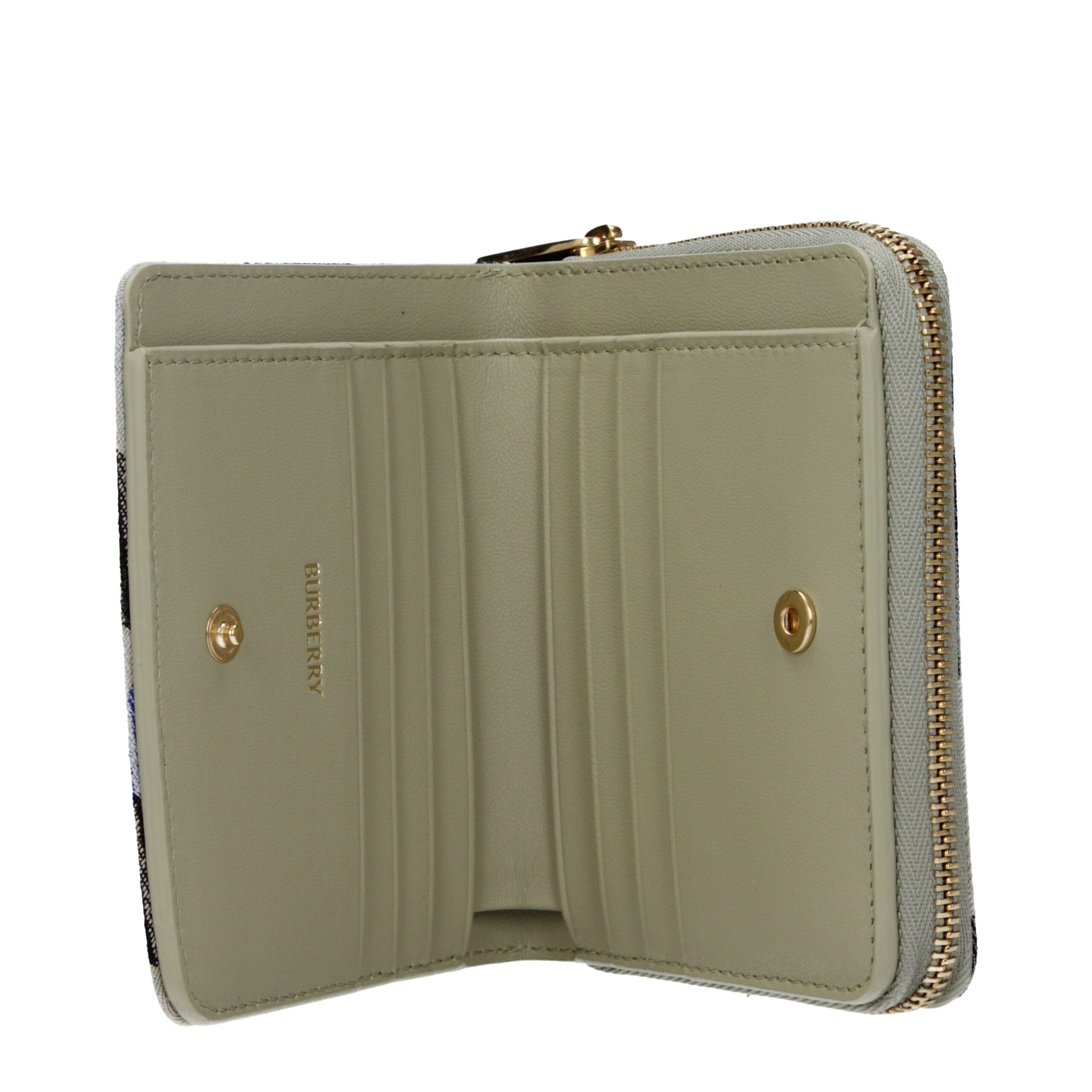 Burberry Beige Fabric Women's Wallets