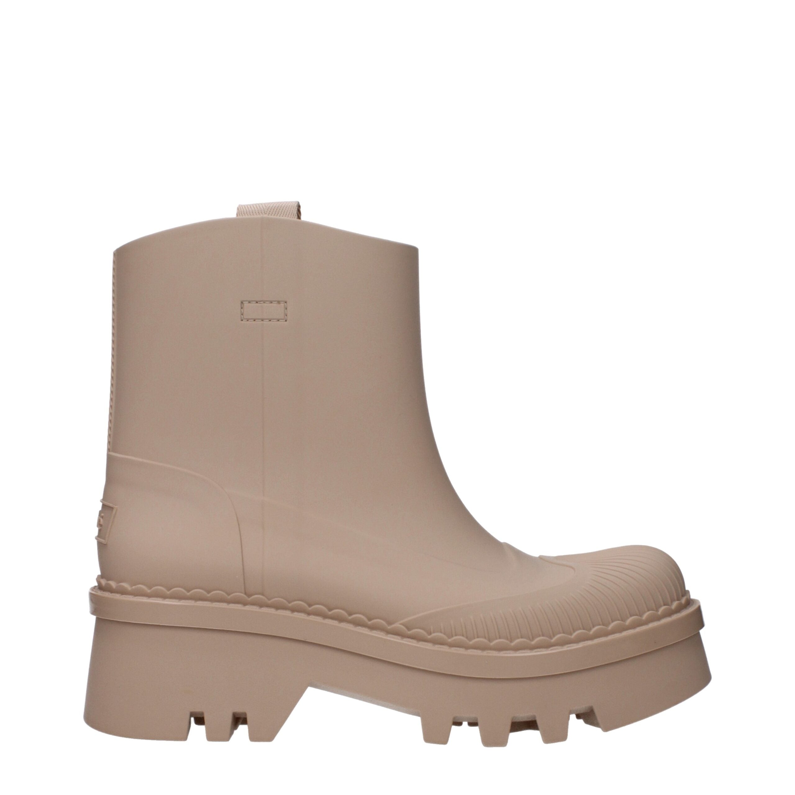 Chloé Pink Cotton Ankle Women's Boots