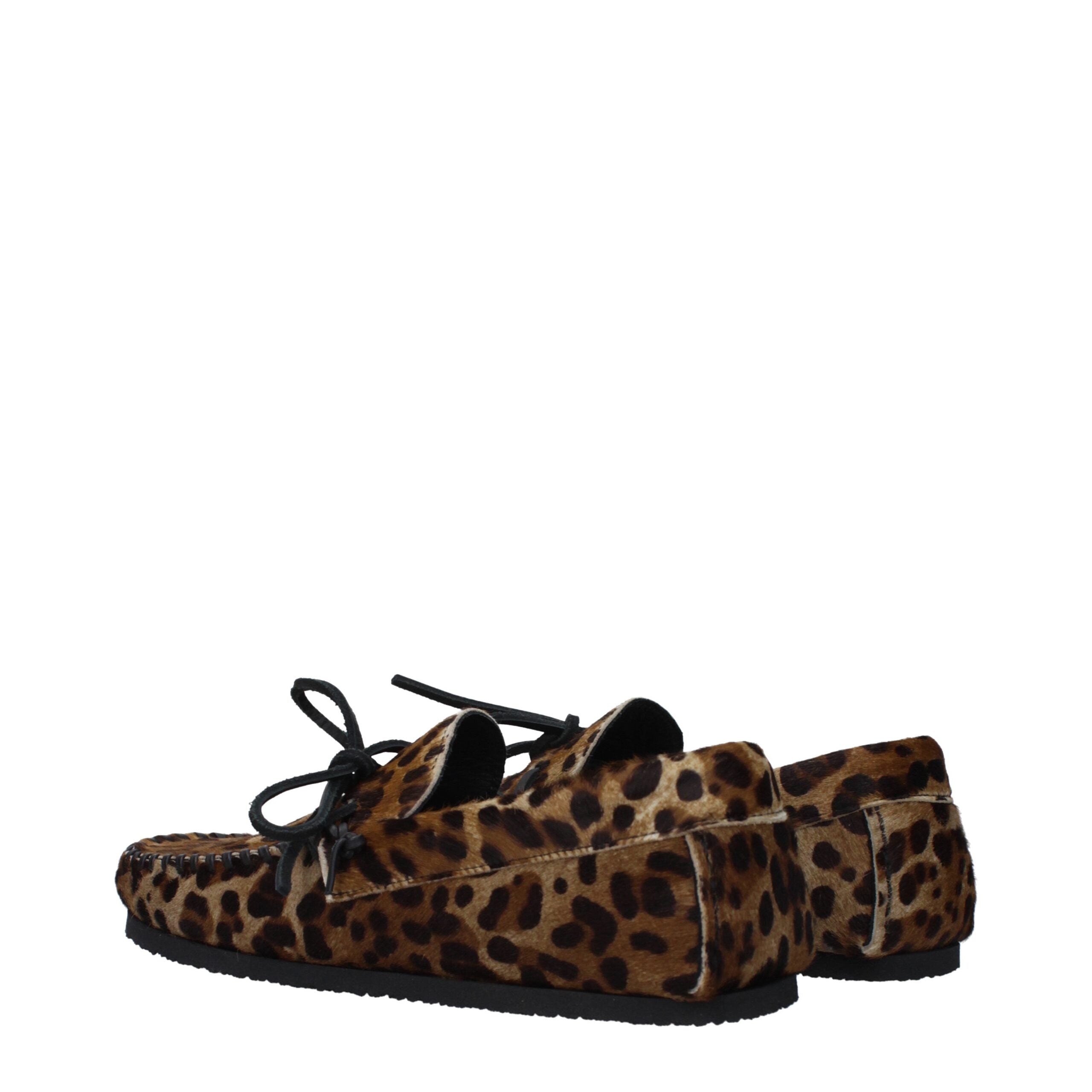 Isabel Marant Brown Horsehair Slip-On Women's Loafers