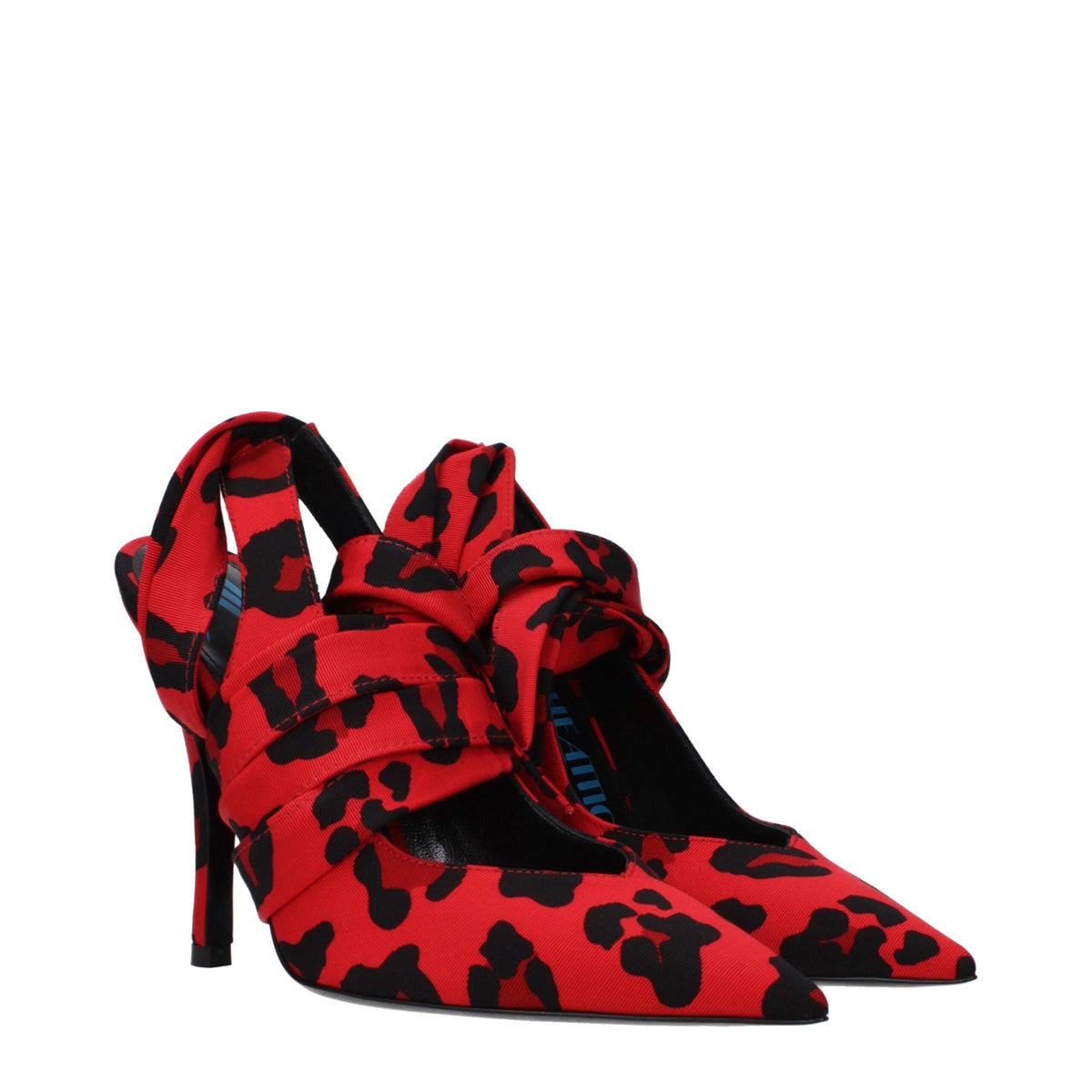 The Attico Red Fabric High Heel Women's Pumps