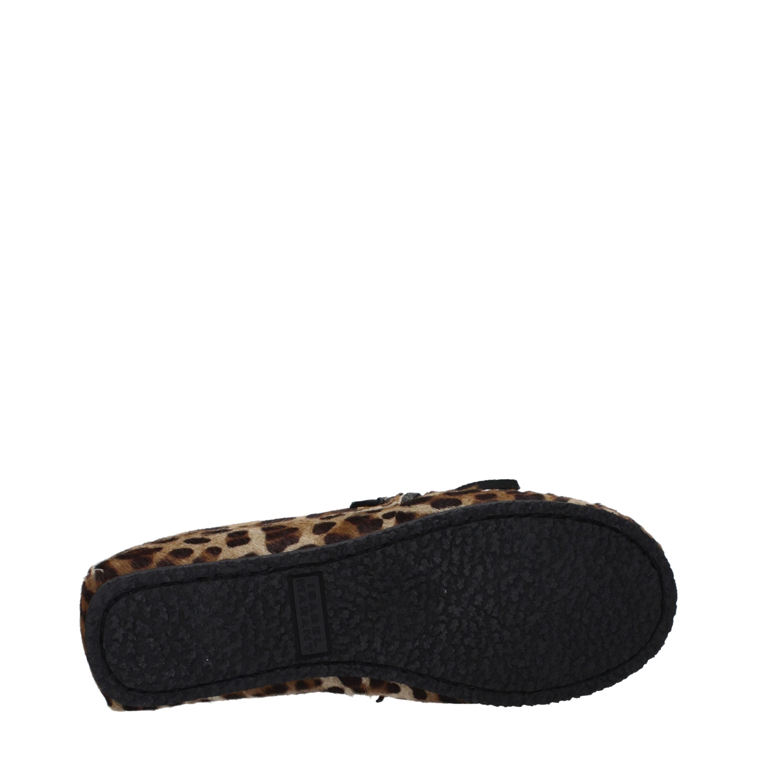 Isabel Marant Brown Horsehair Slip-On Women's Loafers