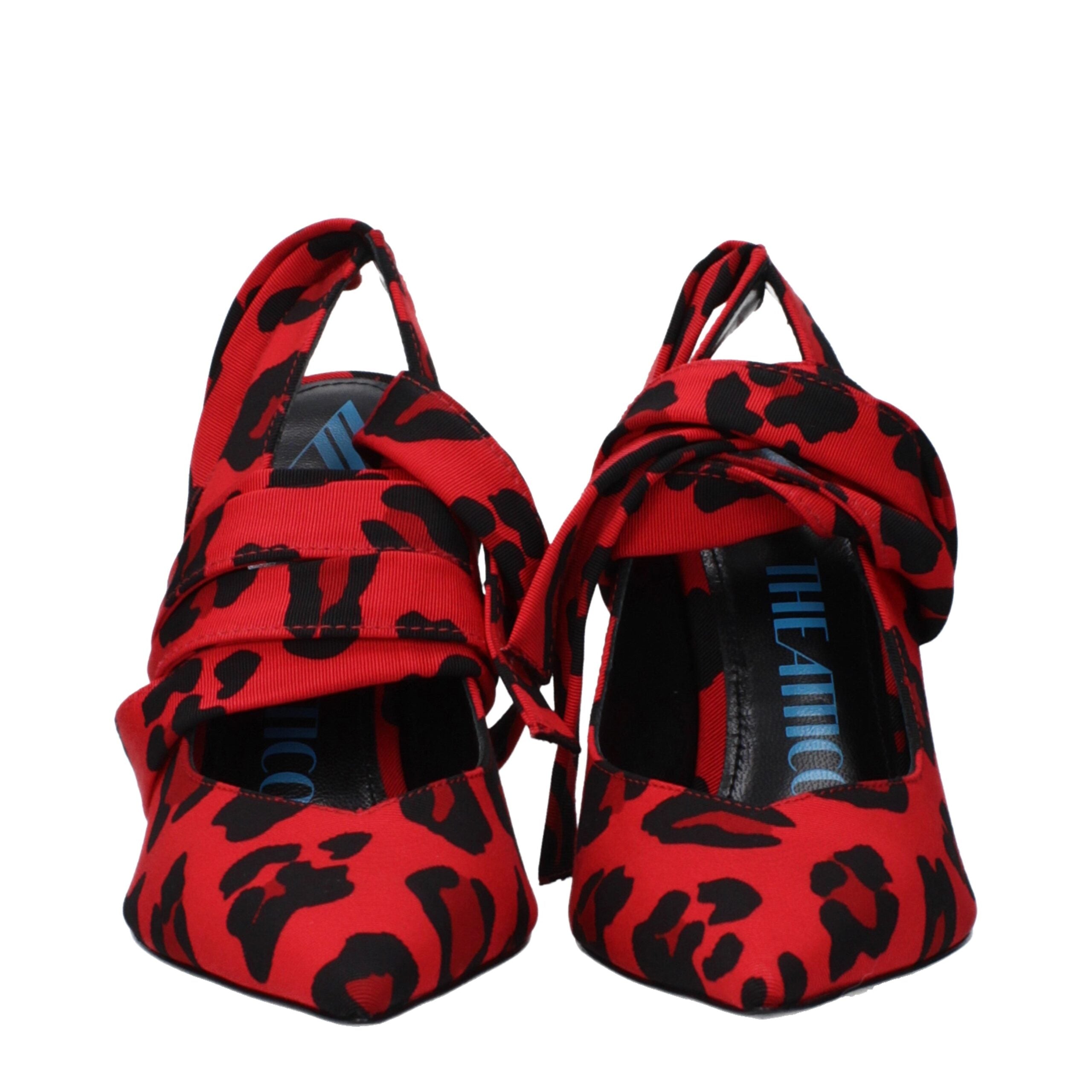 The Attico Red Fabric High Heel Women's Pumps