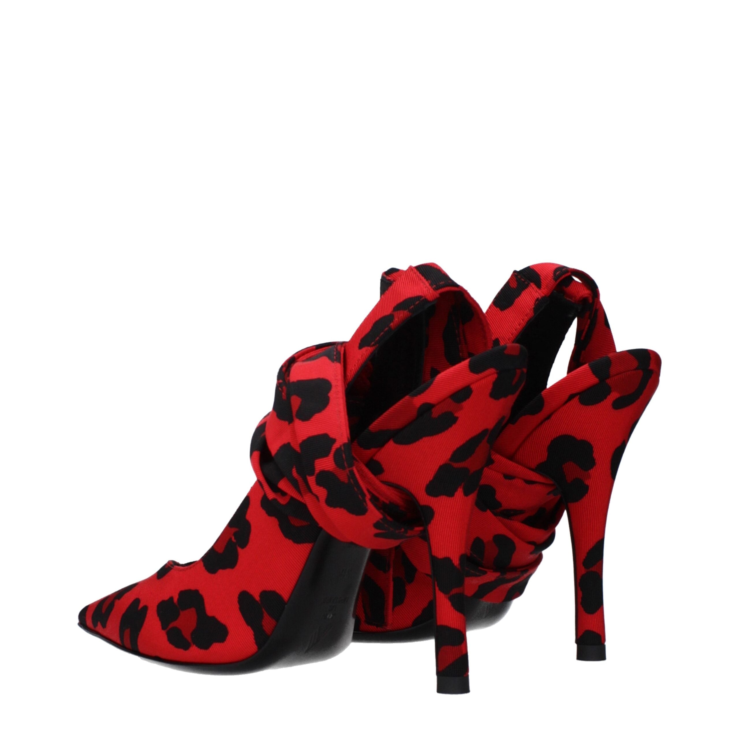 The Attico Red Fabric High Heel Women's Pumps