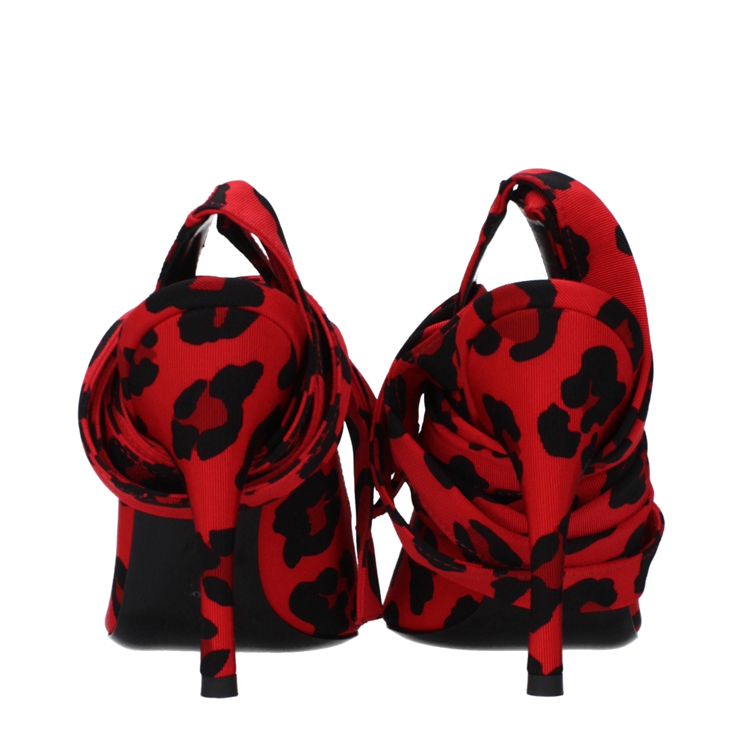 The Attico Red Fabric High Heel Women's Pumps