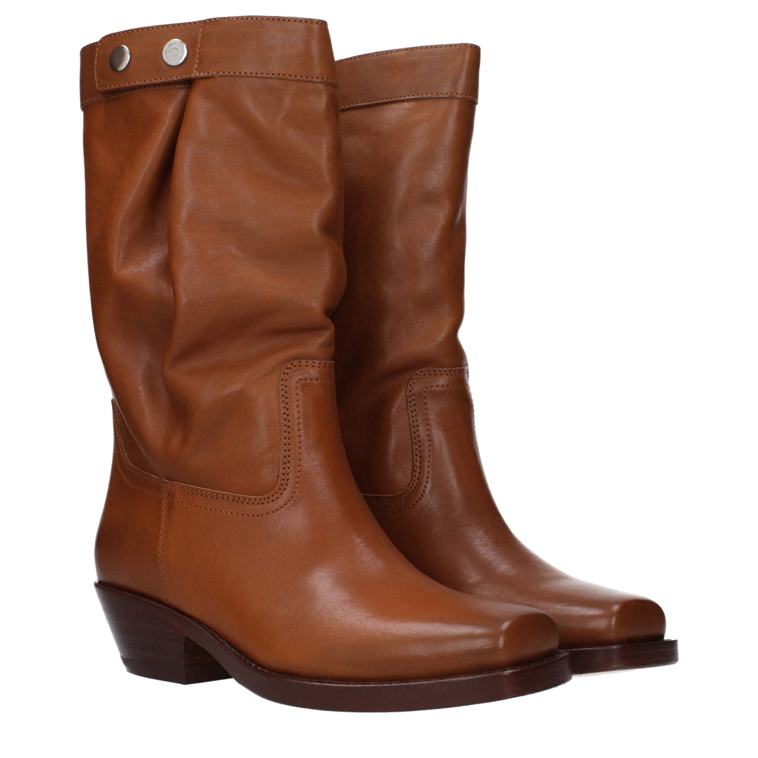 Isabel Marant Brown Leather Ankle Women's Boots
