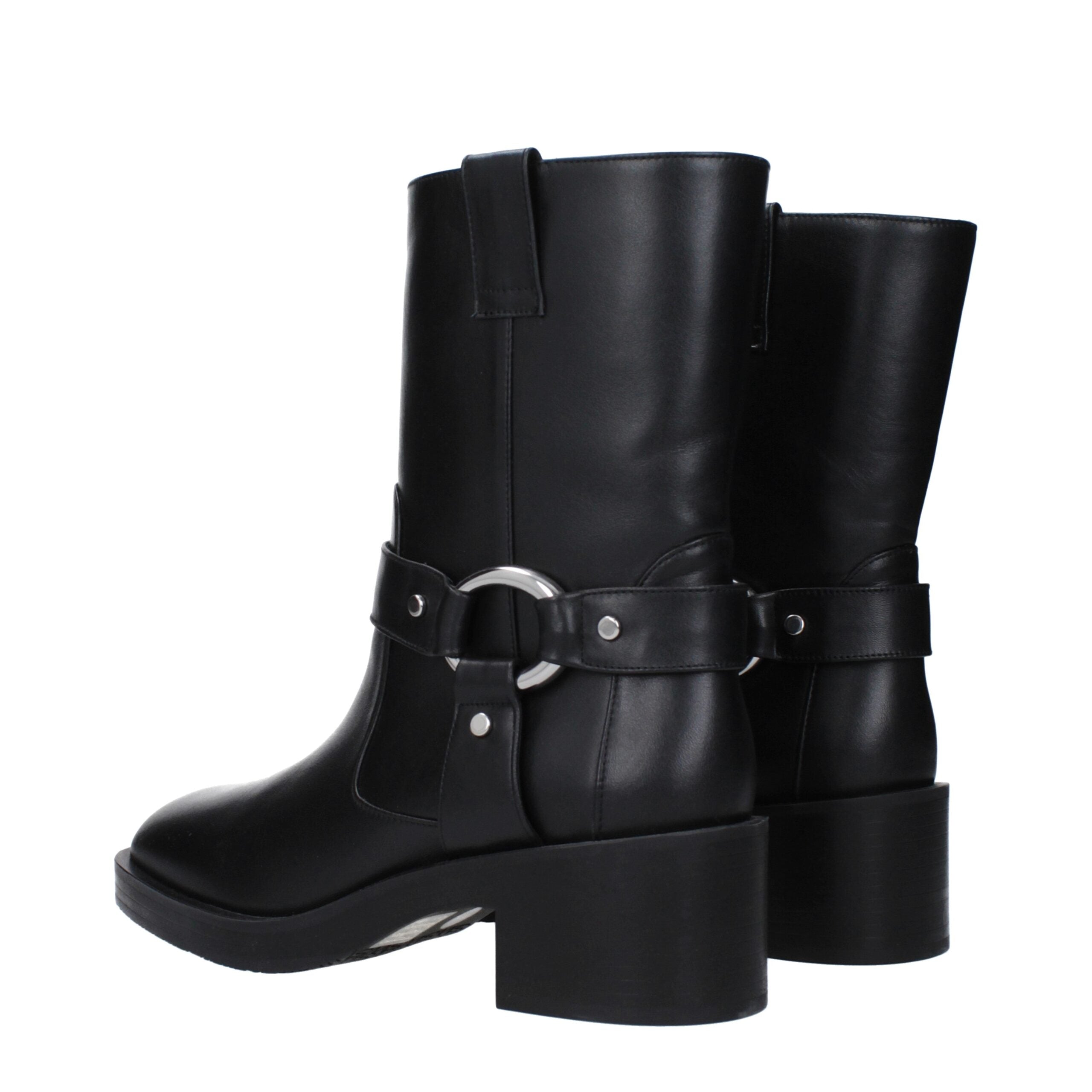 Stuart Weitzman Black Leather Ankle Women's Boots