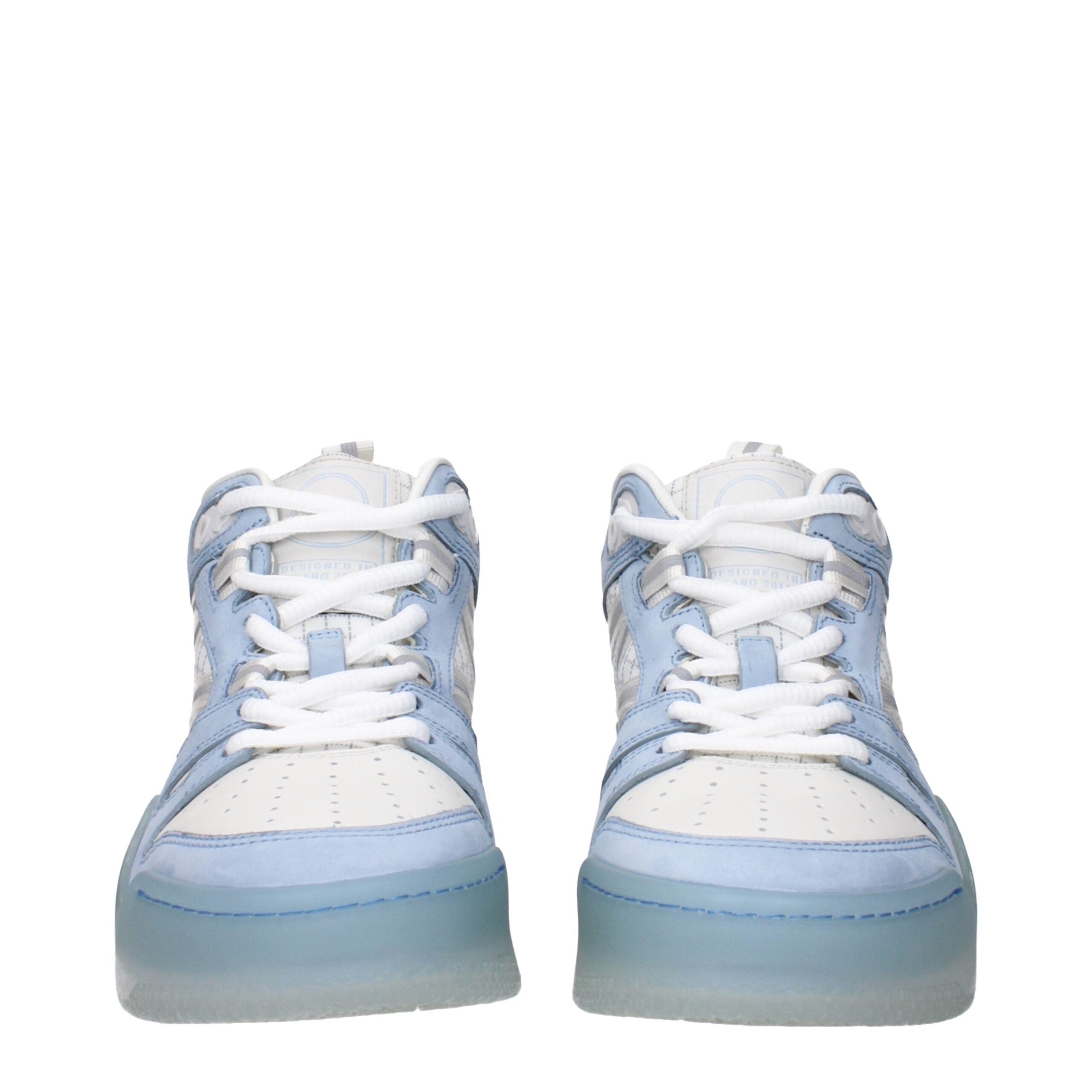 Moncler White Leather High Top Women's Sneakers