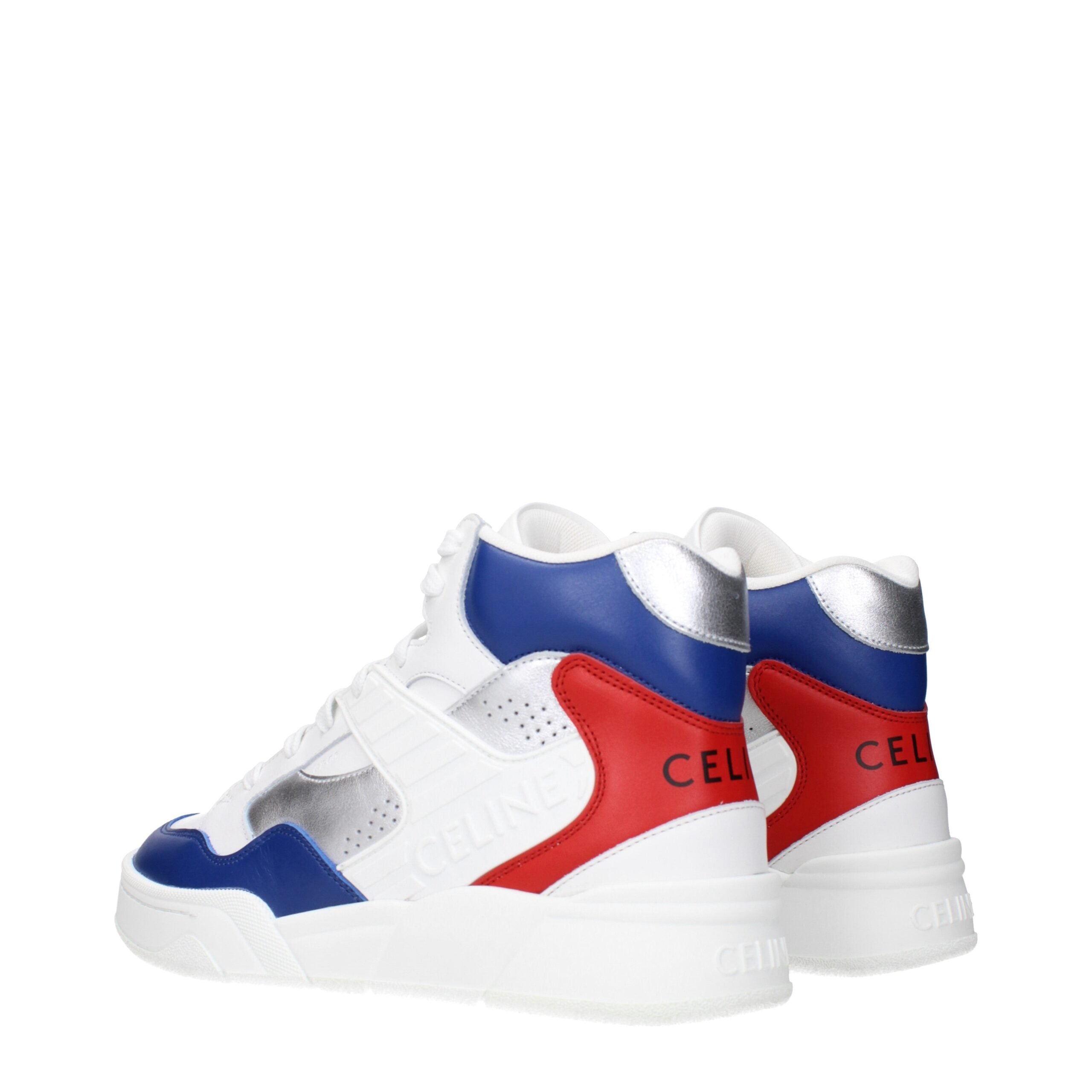 Celine White Leather Athletic Men's Sneakers