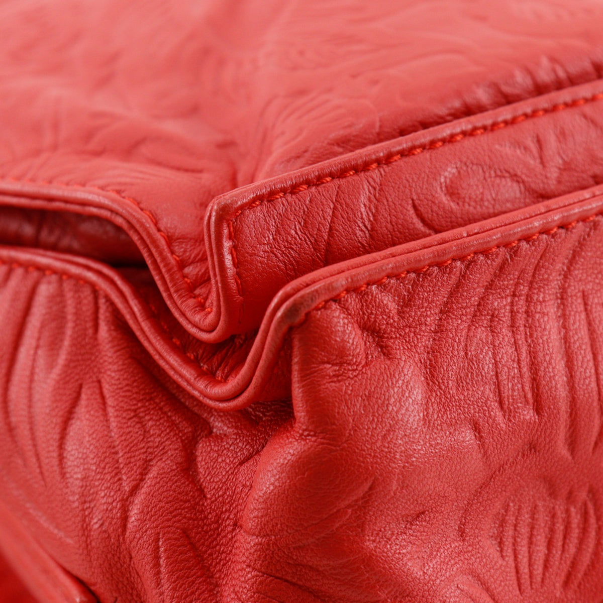 Loewe Flamenco Leather Red Leather Shoulder Bag Bag (Pre-Owned)