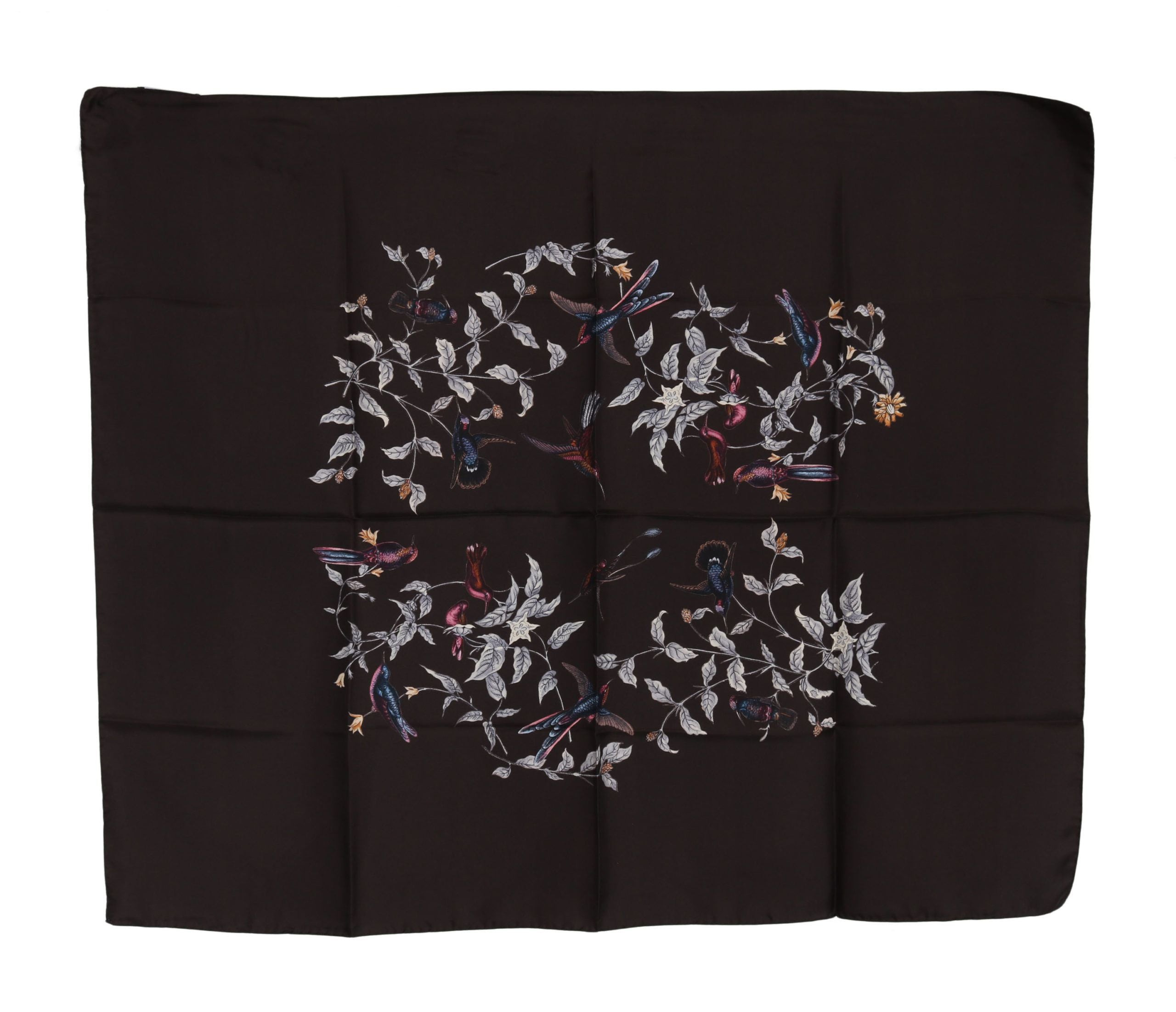 Dolce & Gabbana Elegant Silk Scarf Wrap in Luxe Women's Brown