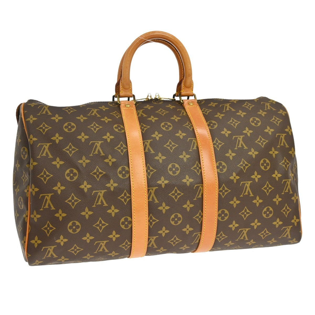 Louis Vuitton Keepall Monogram Canvas Brown Canvas Travel Bag Bag (Pre-Owned)
