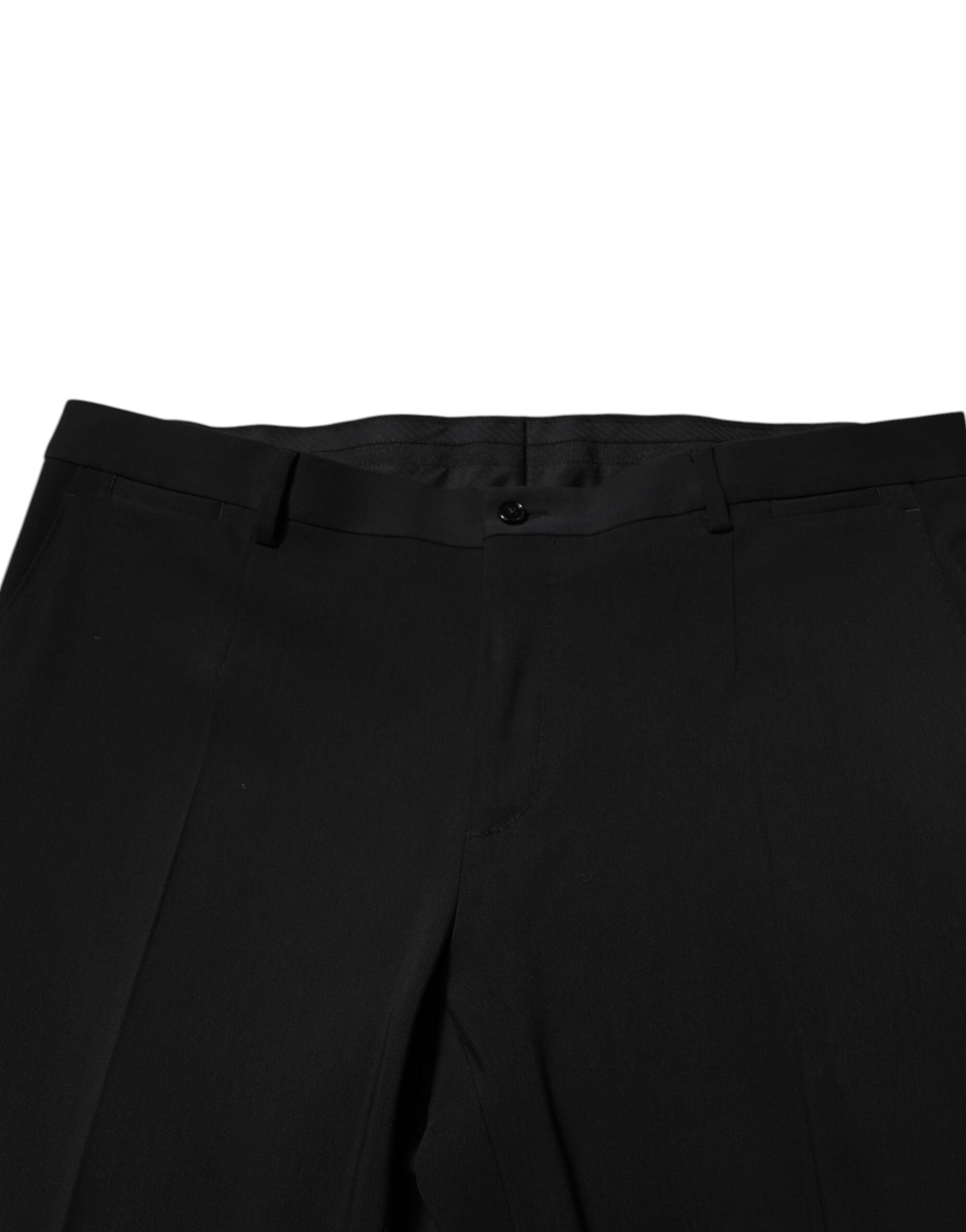 Dolce & Gabbana Black Cotton Single Breasted 2 Piece Men's Suit (Pre-Owned)