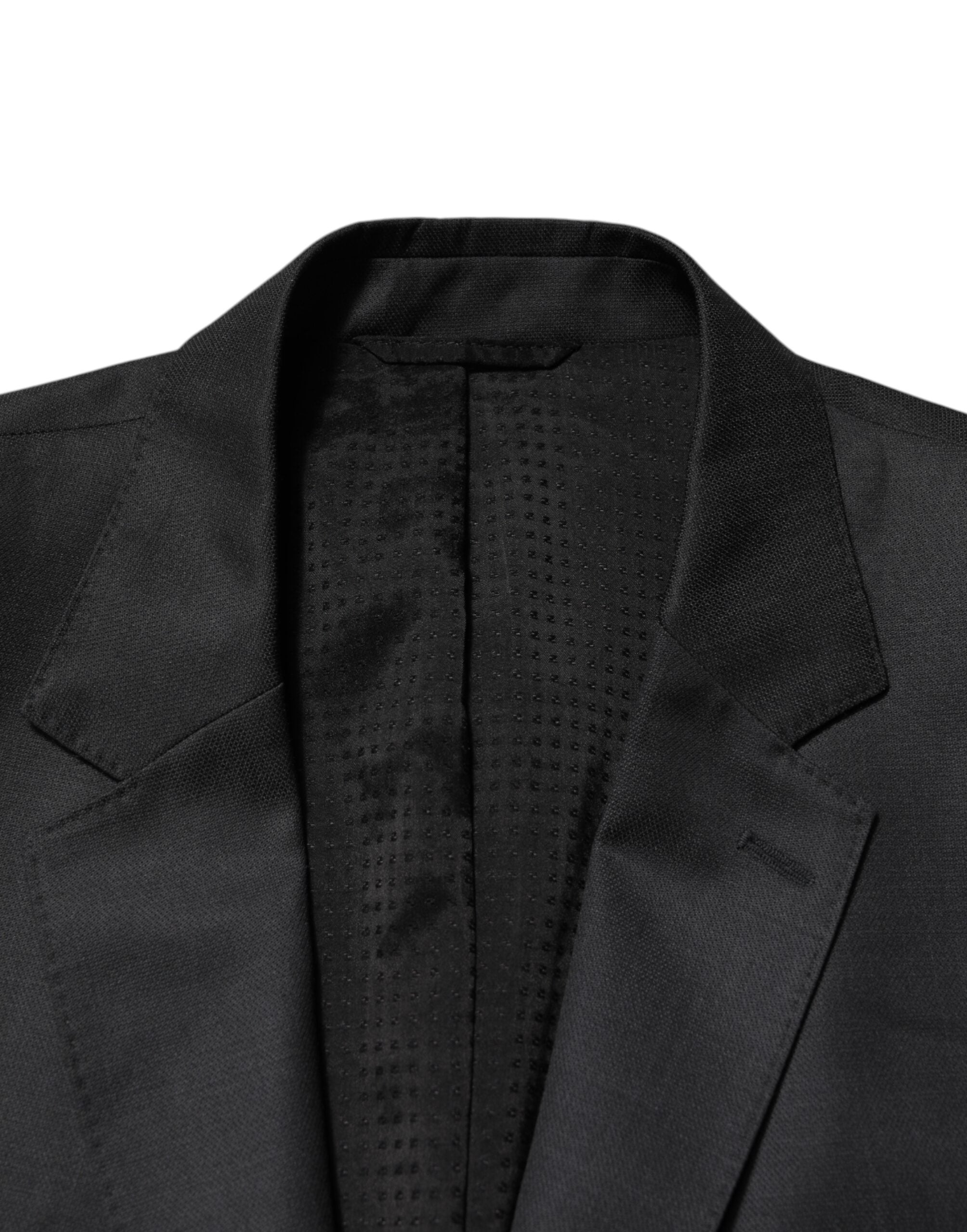 Dolce & Gabbana Dark Gray Wool Single Breasted 2 Piece Men's Suit