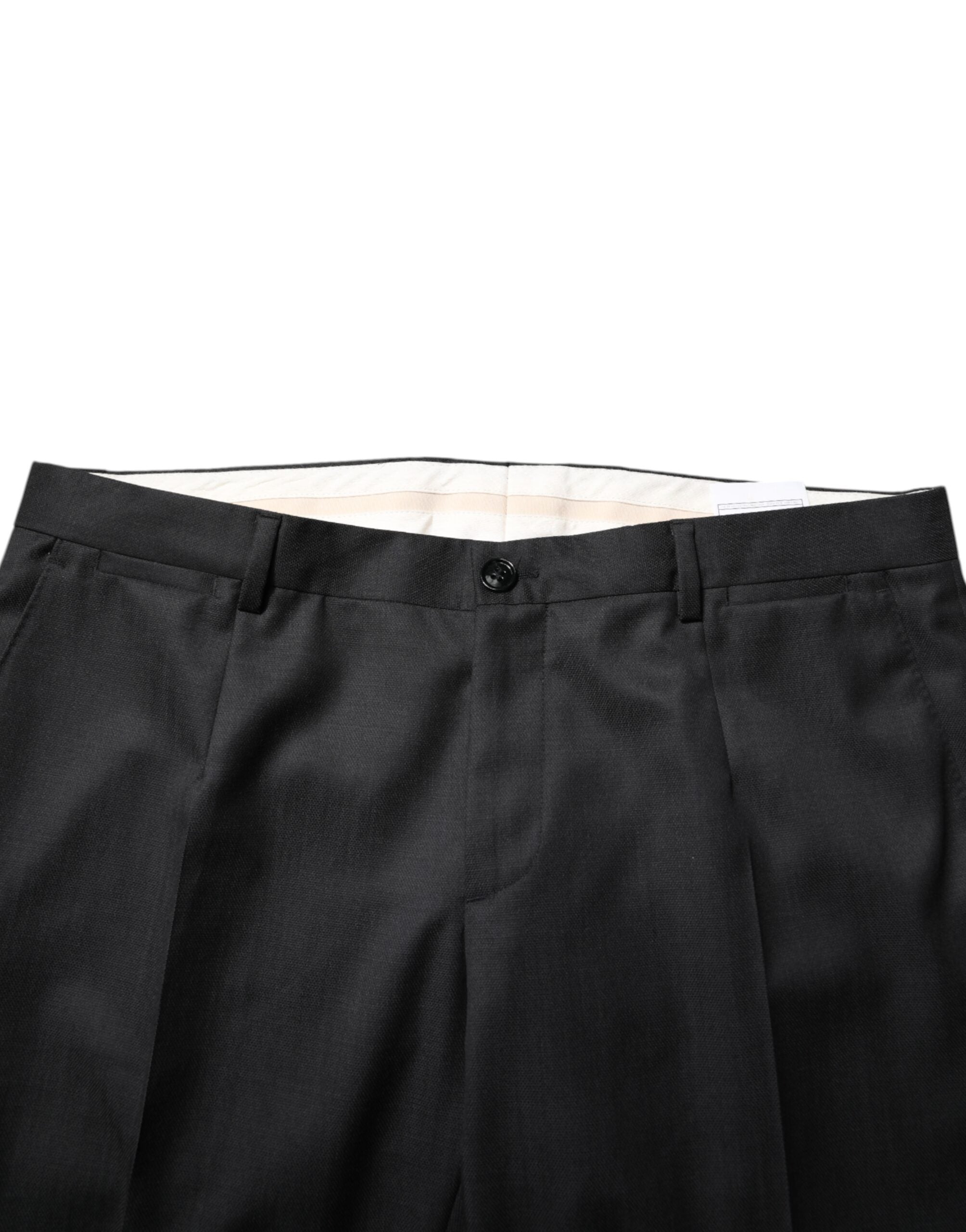 Dolce & Gabbana Dark Gray Wool Single Breasted 2 Piece Men's Suit