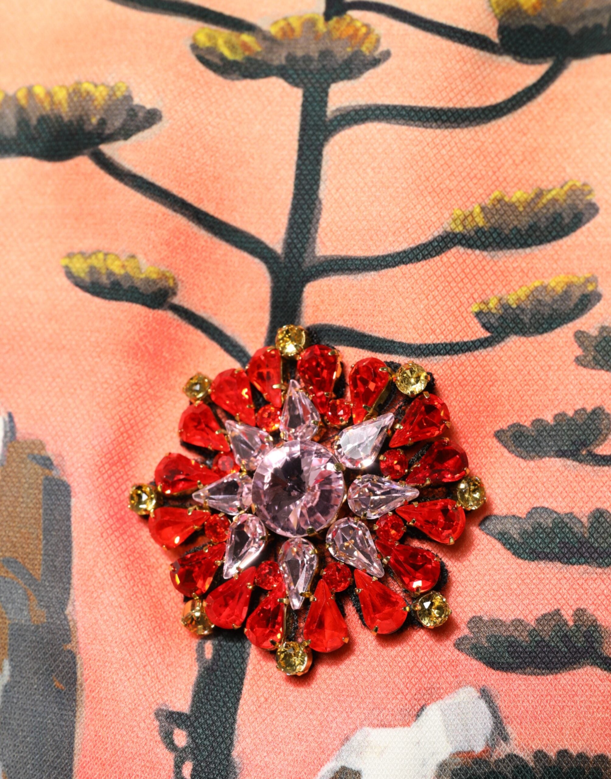 Dolce & Gabbana Multicolor Crystal Embellished A-line Mini Women's Dress
