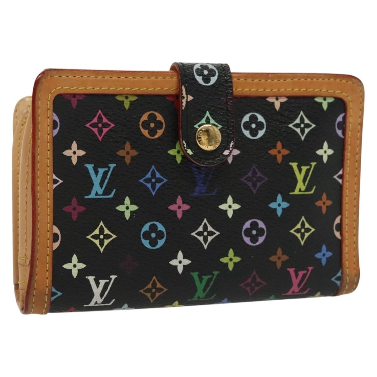 Louis Vuitton Portefeuille Viennois Monogram Canvas Black Canvas Wallets Accessory (Pre-Owned)