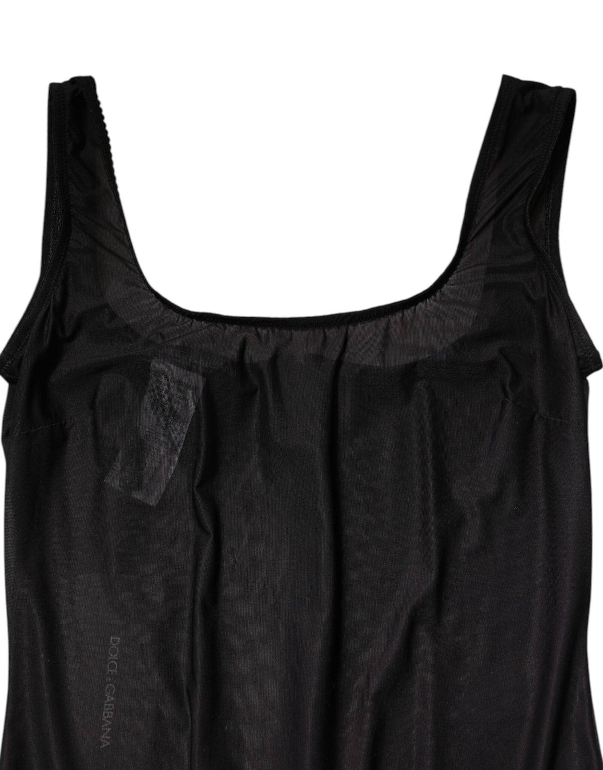 Dolce & Gabbana Black Nylon Sleeveless Round Neck Tank Women's Top (Pre-Owned)