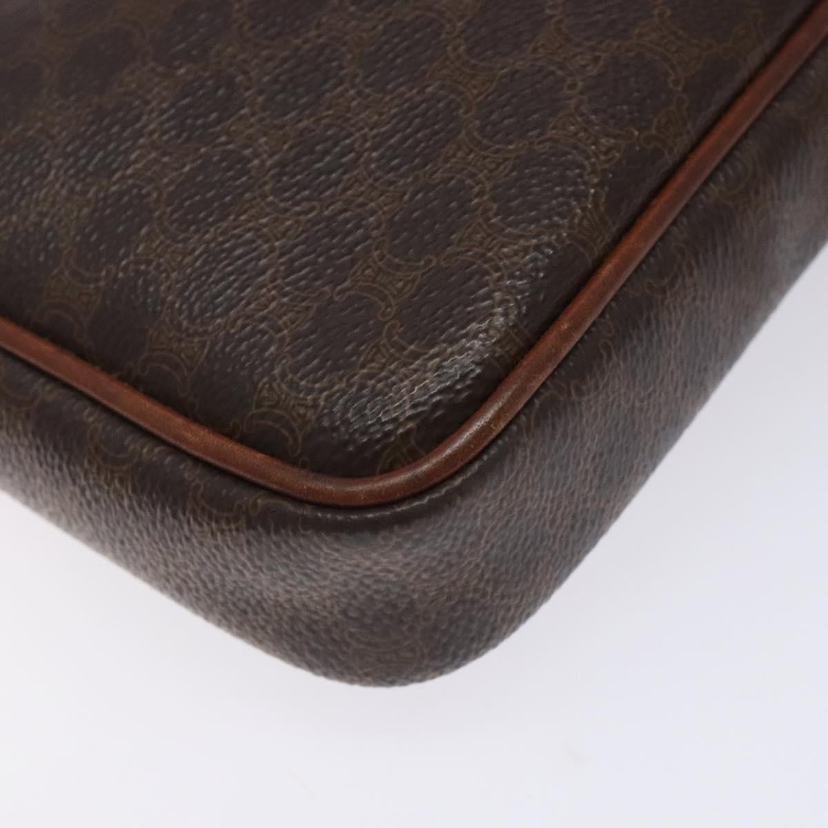Celine Macadam Canvas Brown Canvas Clutche & Pouche Bag (Pre-Owned)