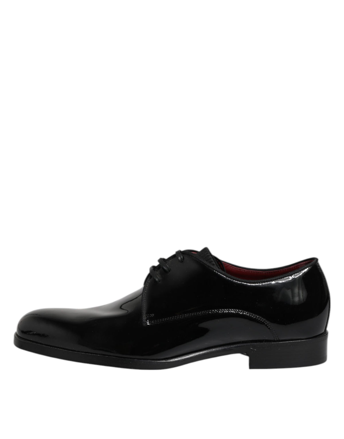 Dolce & Gabbana Black Leather Lace Up Men Derby Formal Men's Shoes