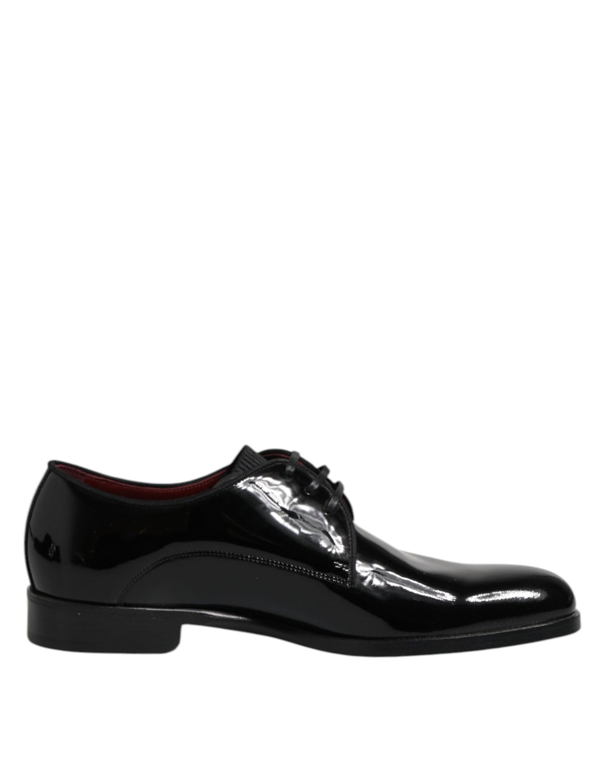 Dolce & Gabbana Black Leather Lace Up Men Derby Formal Men's Shoes