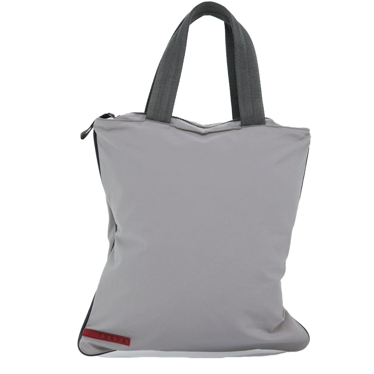 Prada Sport Nylon Gray Nylon Tote Bag Bag (Pre-Owned)