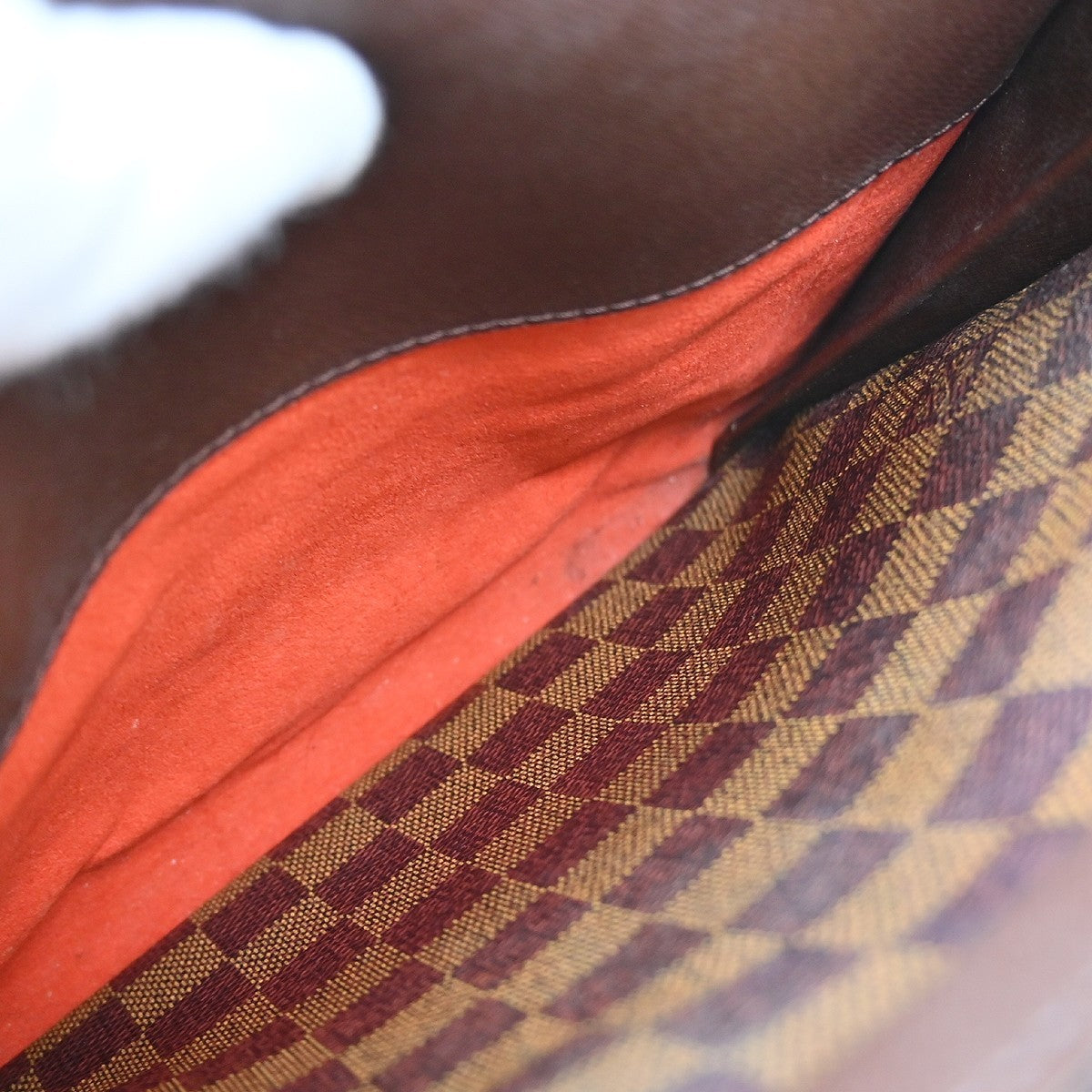 Louis Vuitton Triana Damier Brown Canvas Handbag (Pre-Owned)
