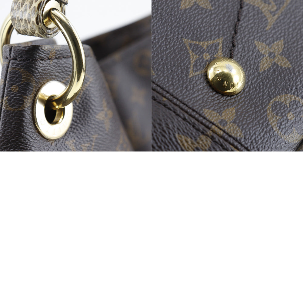 Louis Vuitton Artsy Brown Canvas Shoulder Bag (Pre-Owned)