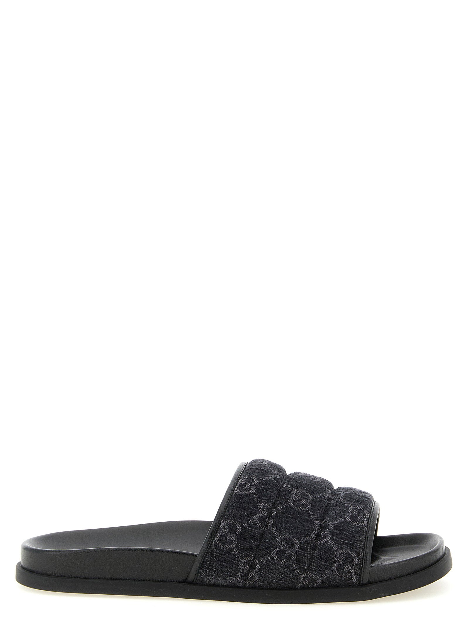 Gucci Men's Gg Denim Slides