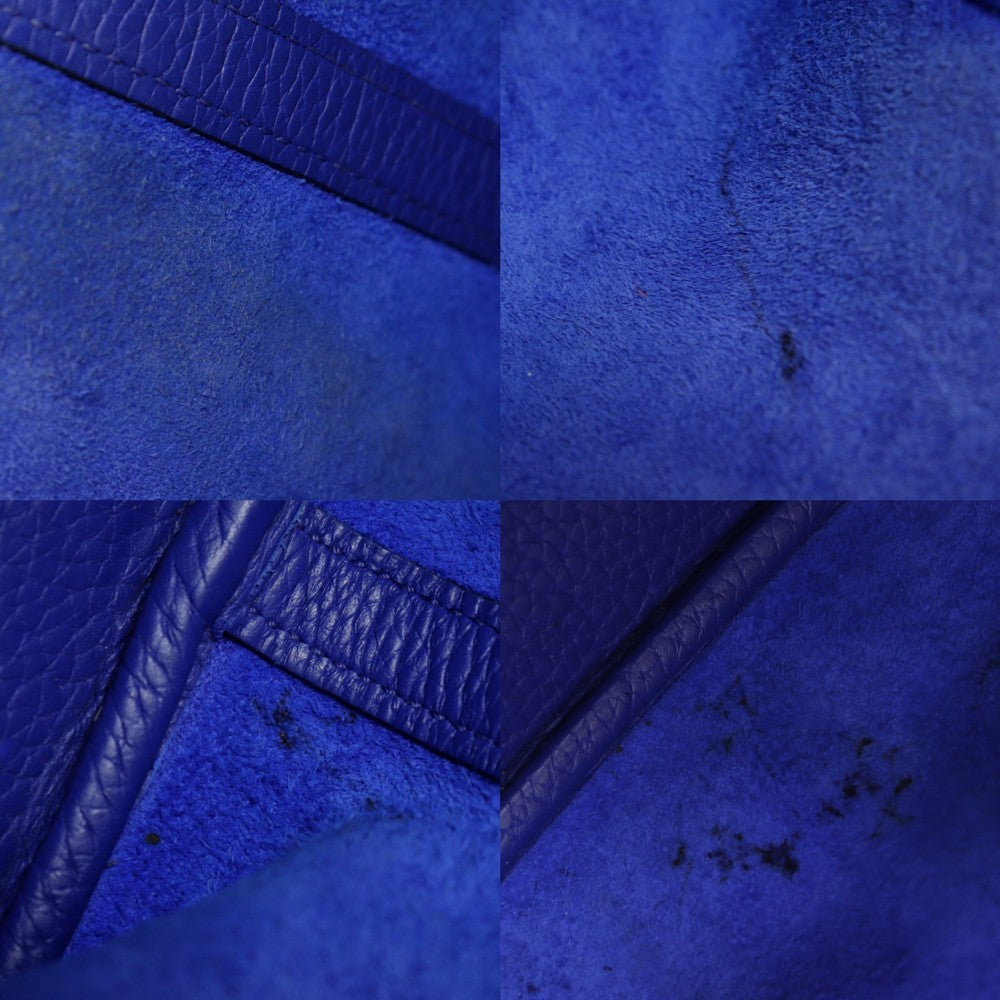 Hermes Picotin Lock Clemence Blue Leather Handbag (Pre-Owned)