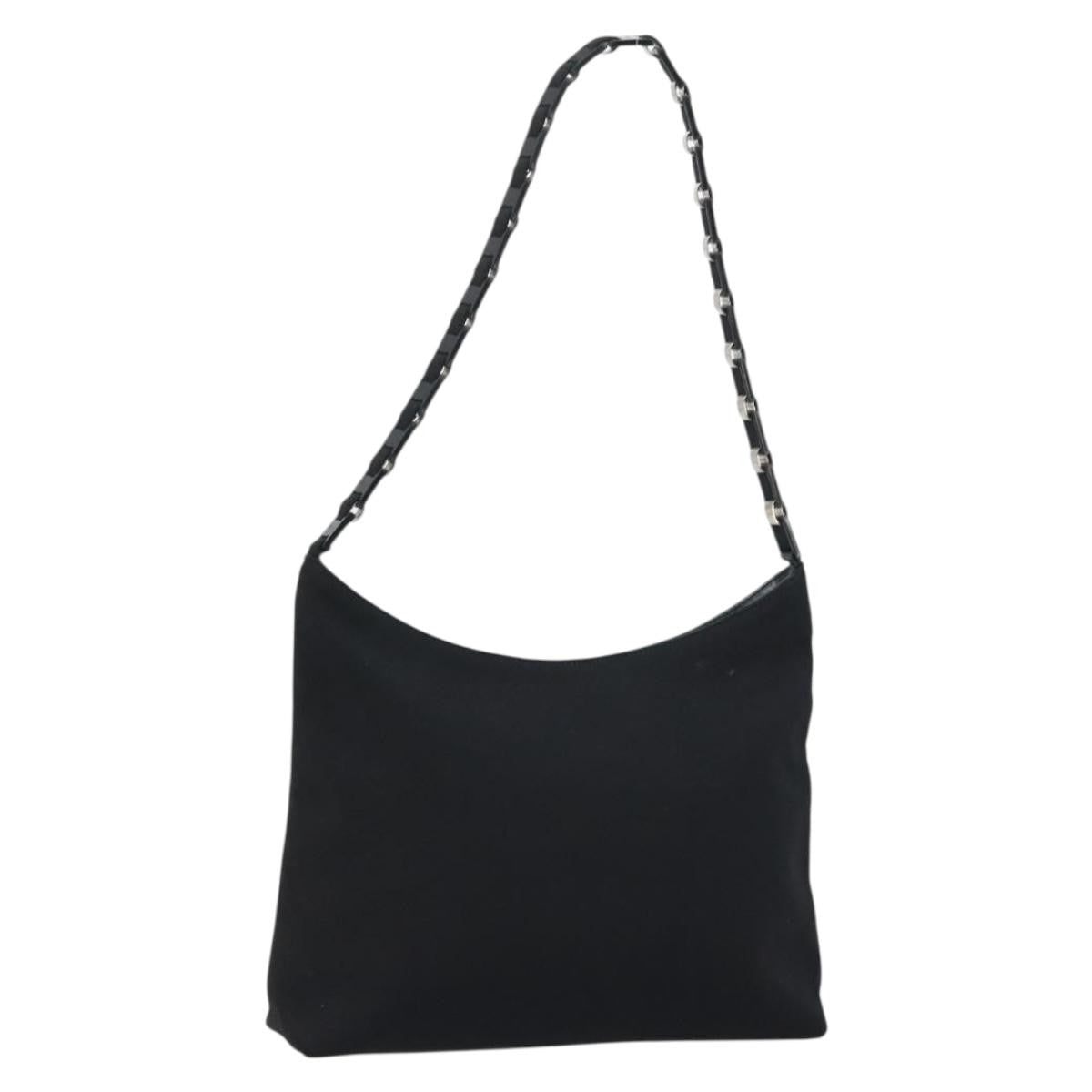 Salvatore Ferragamo Vala Nylon Black Nylon Shoulder Bag Bag (Pre-Owned)