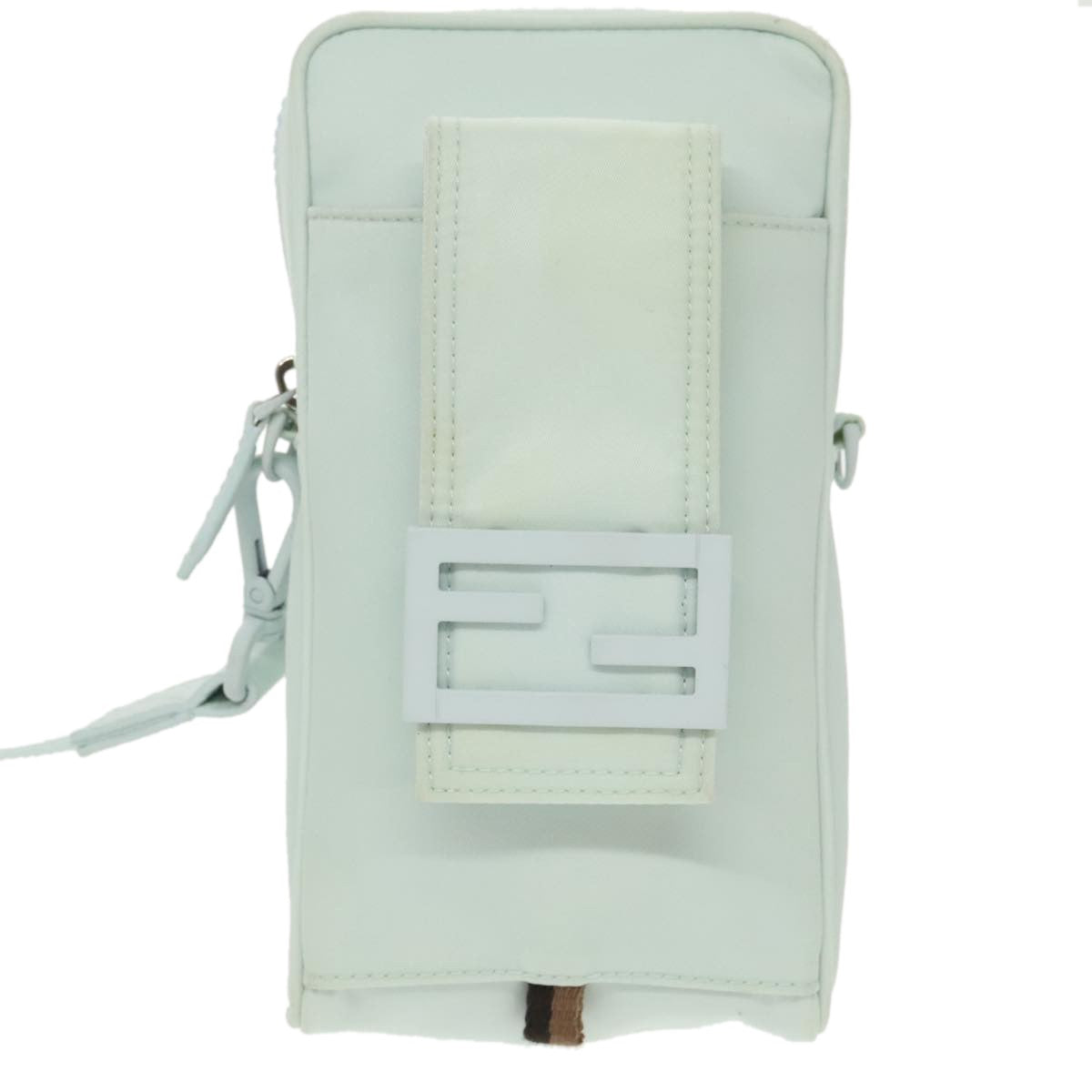 Fendi Crossbody Phone Holder Nylon Blue Nylon Clutche & Pouche Bag (Pre-Owned)