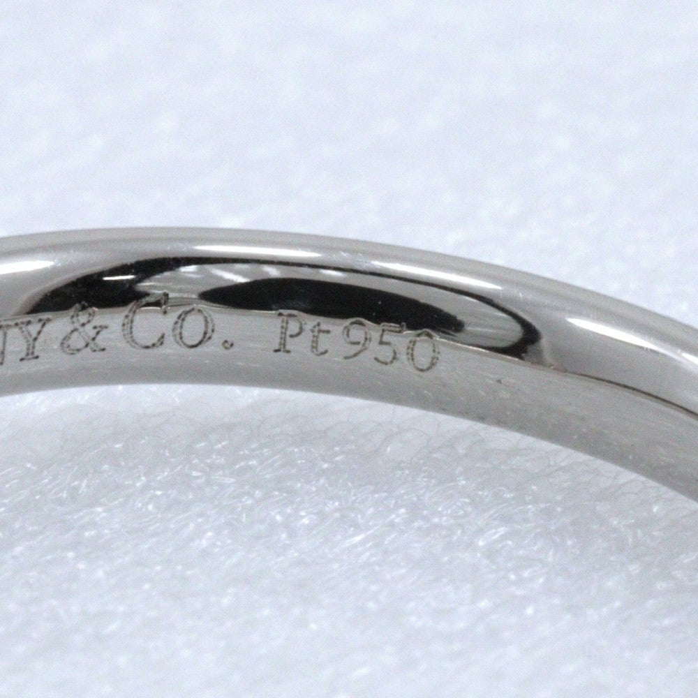 Tiffany & Co. Elsa Peretti Curved Wedding Band Platinum With Diamonds Silver Platinum Ring Jewelry (Pre-Owned)