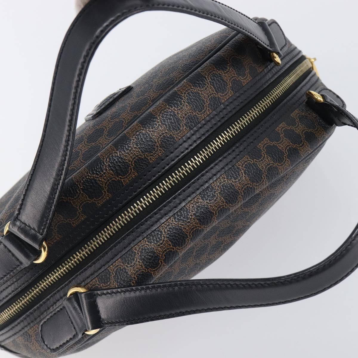 Celine Top Handle Leather Black Pvc Handbag (Pre-Owned)