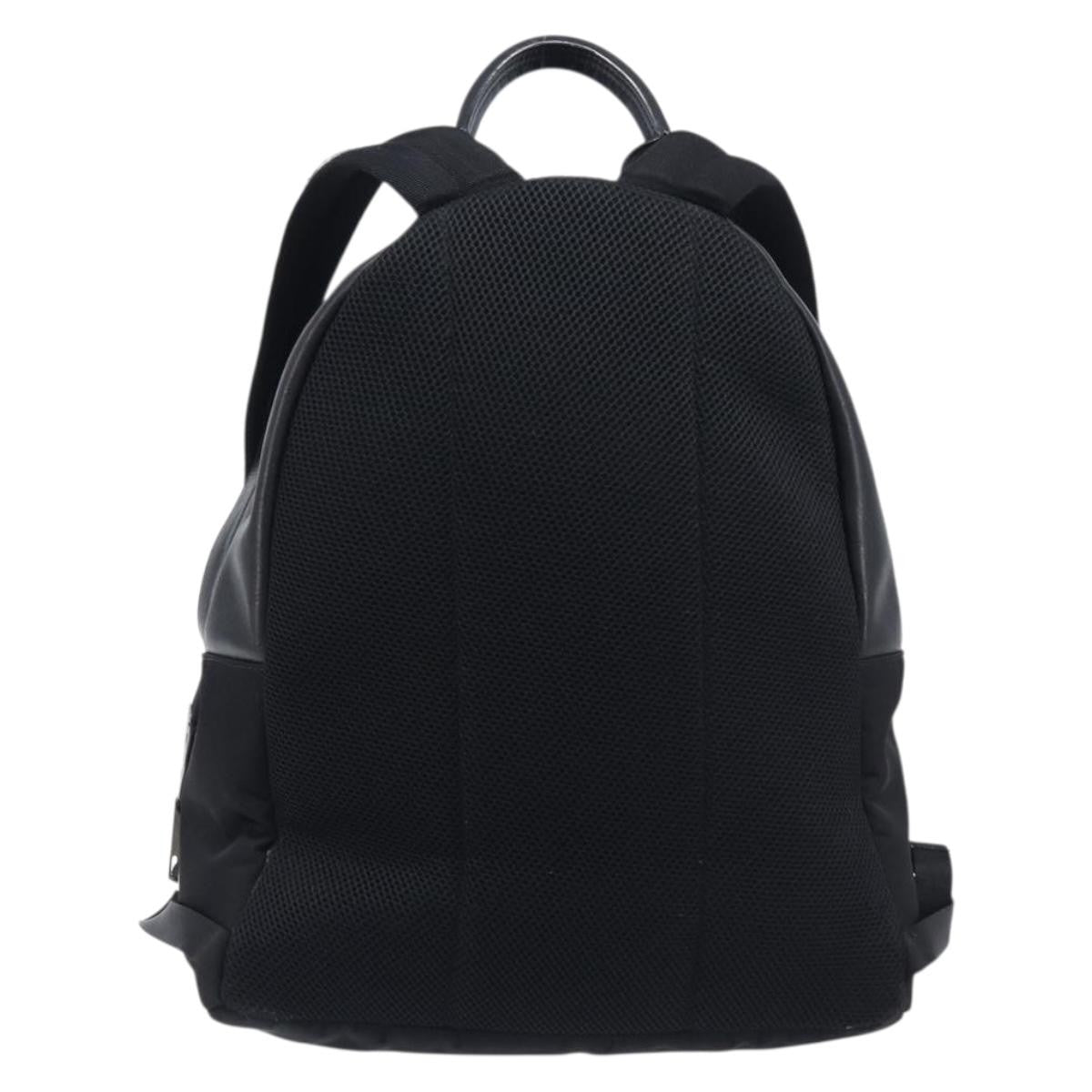 Fendi Monster Nylon With Leather Black Leather Backpack Bag (Pre-Owned)