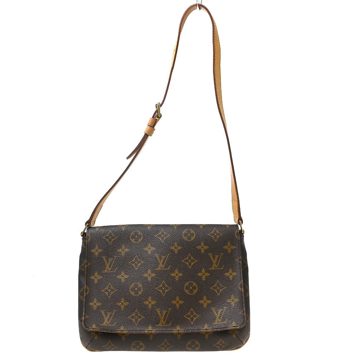Louis Vuitton Musette Tango Monogram Canvas Brown Canvas Shoulder Bag Bag (Pre-Owned)