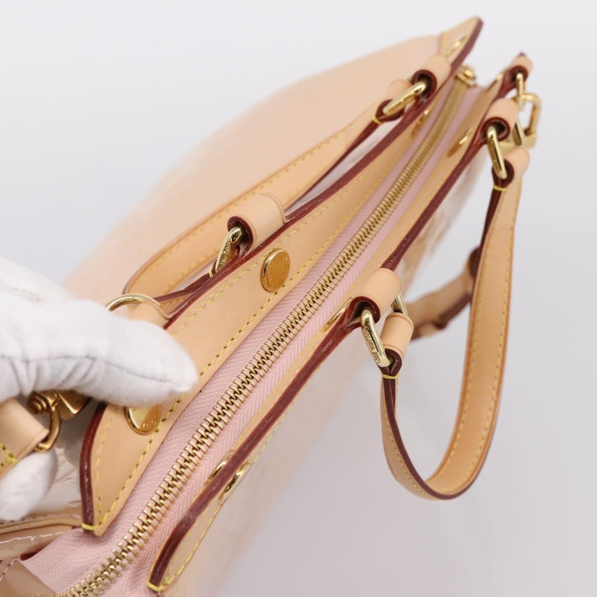 Louis Vuitton Blair Monogram Vernis Pink Patent_Leather Handbag (Pre-Owned)