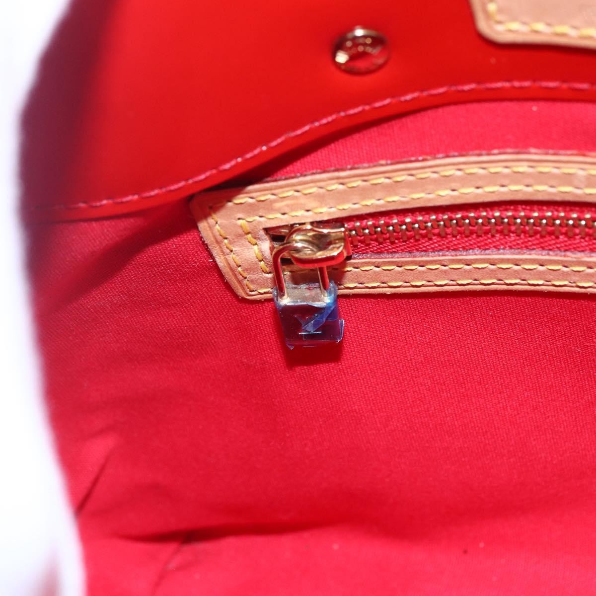 Louis Vuitton Reade Monogram Vernis Red Patent_Leather Handbag (Pre-Owned)