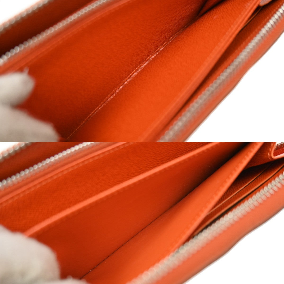 Louis Vuitton Zippy Organizer Epi Leather Orange Leather Wallets Accessory (Pre-Owned)