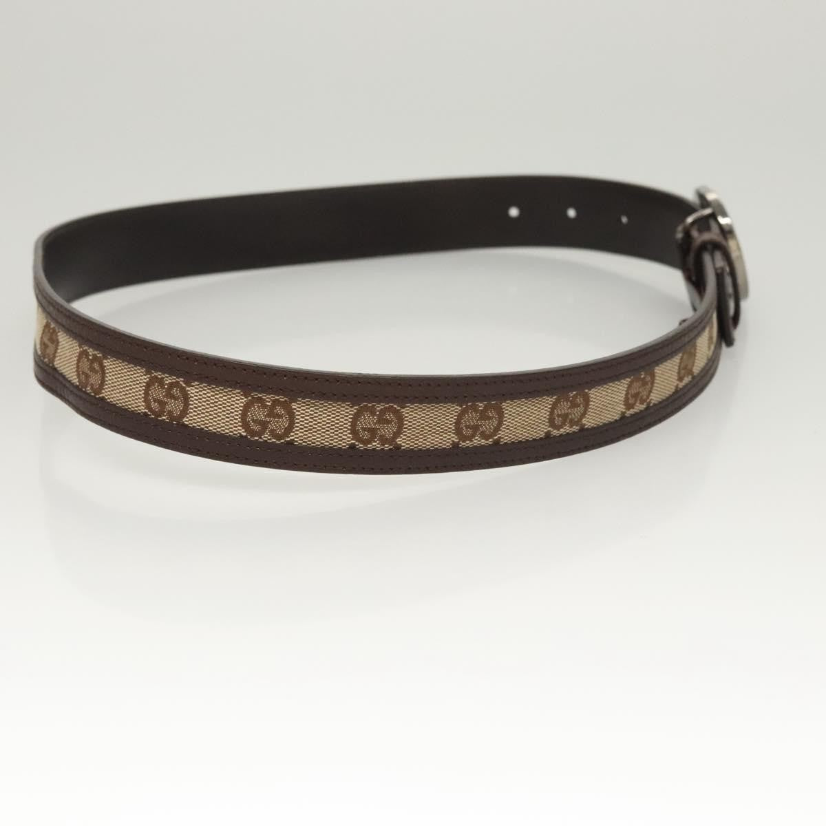 Gucci Interlocking G Belt Gg Canvas Beige Canvas Belts Accessory (Pre-Owned)