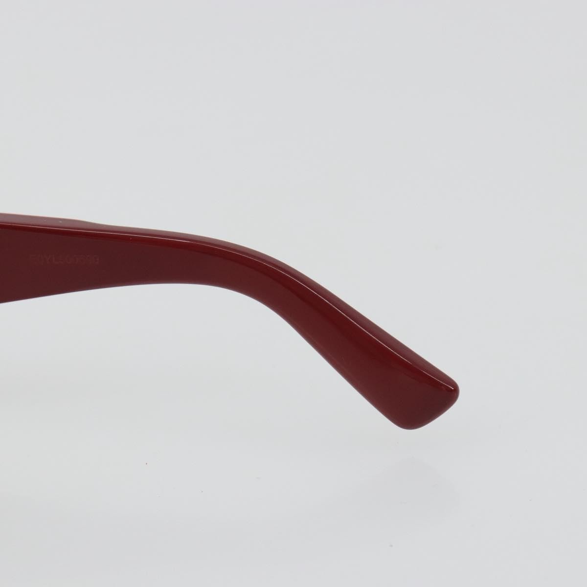 Bottega Veneta Ovale Acetate Red Plastic Sunglasse Accessory (Pre-Owned)