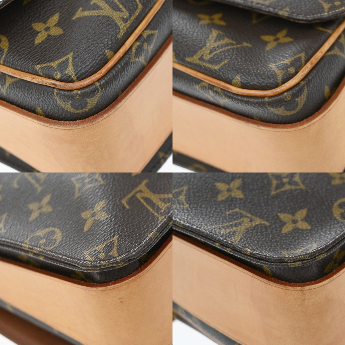 Louis Vuitton Cartouchiere Monogram Canvas Brown Canvas Handbag (Pre-Owned)