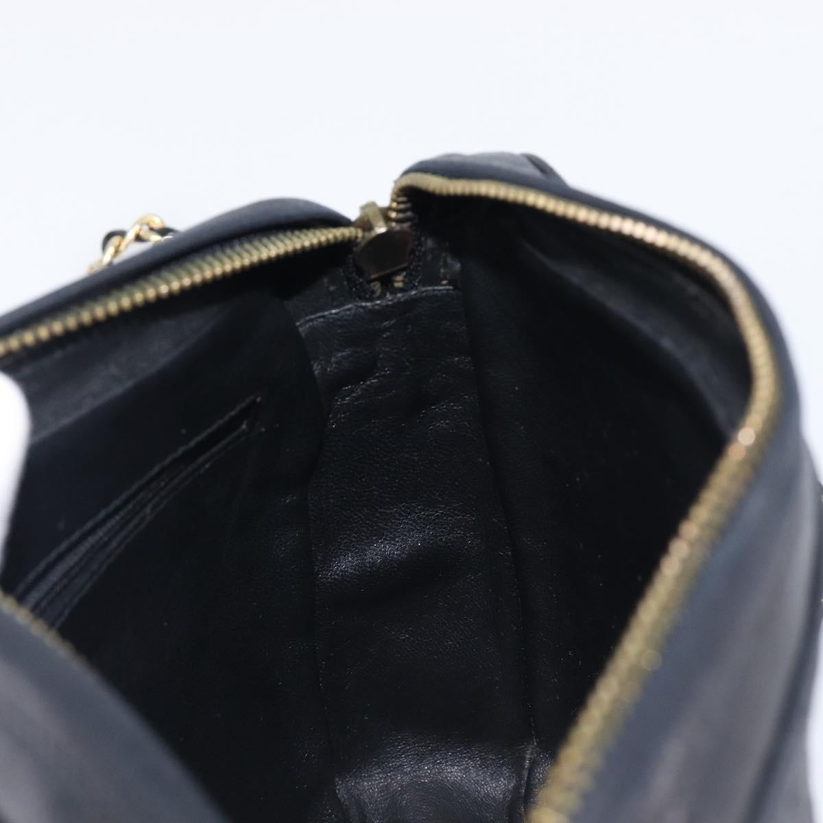 Chanel Vintage Cc Camera Leather Black Leather Shoulder Bag Bag (Pre-Owned)