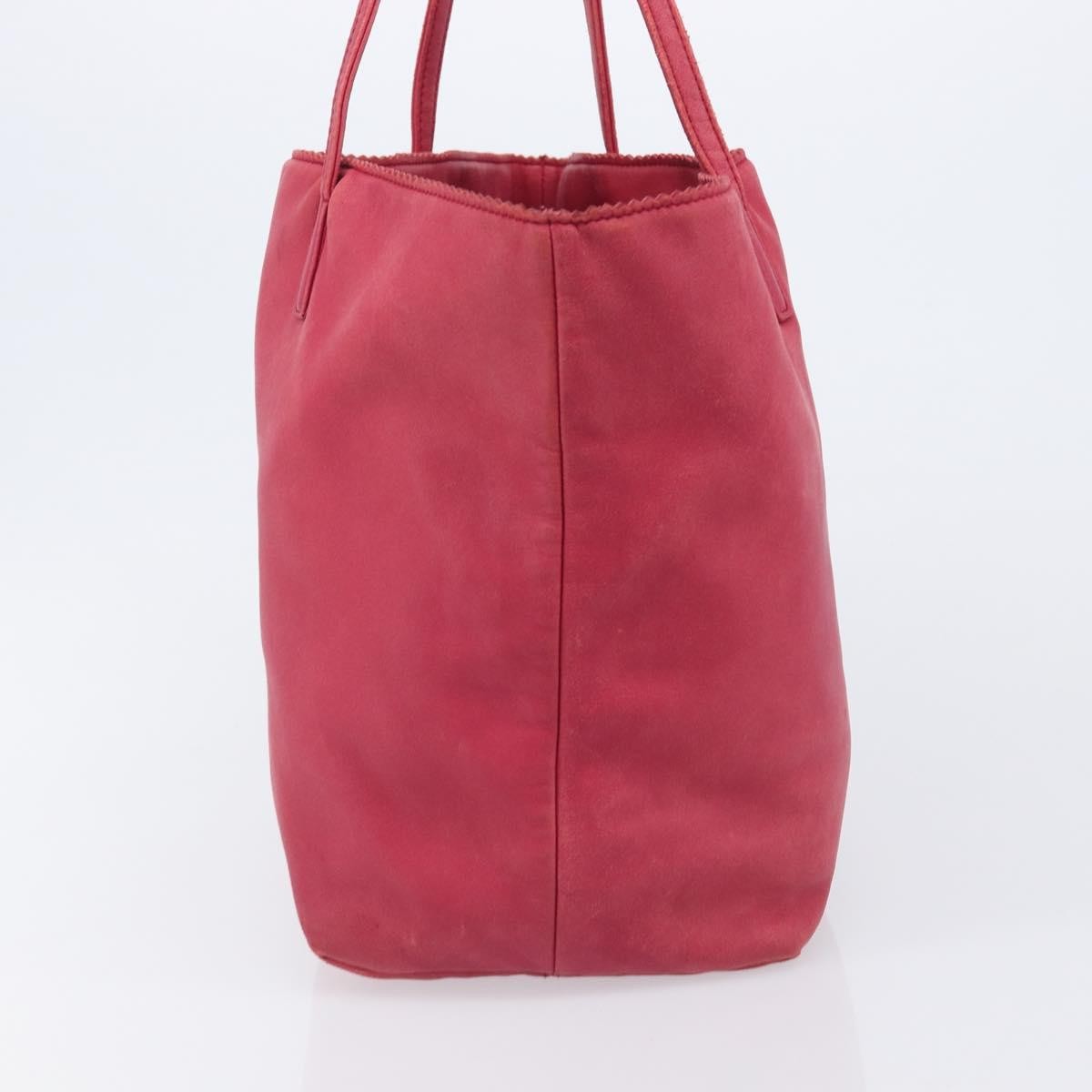 Loewe Tote Leather Pink Leather Tote Bag Bag (Pre-Owned)